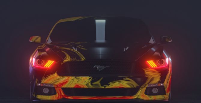 Mustang Headlight Wallpapers