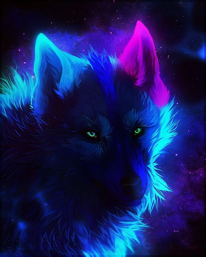 Mystical Galaxy Wolf Wallpapers