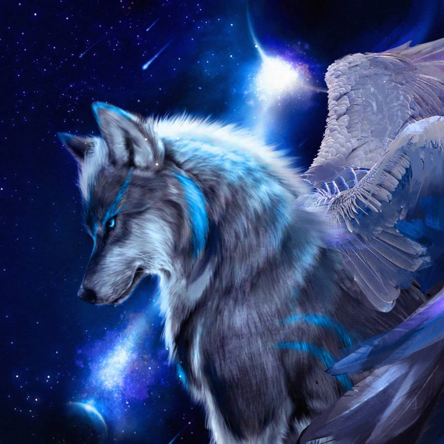 Mystical Galaxy Wolf Wallpapers