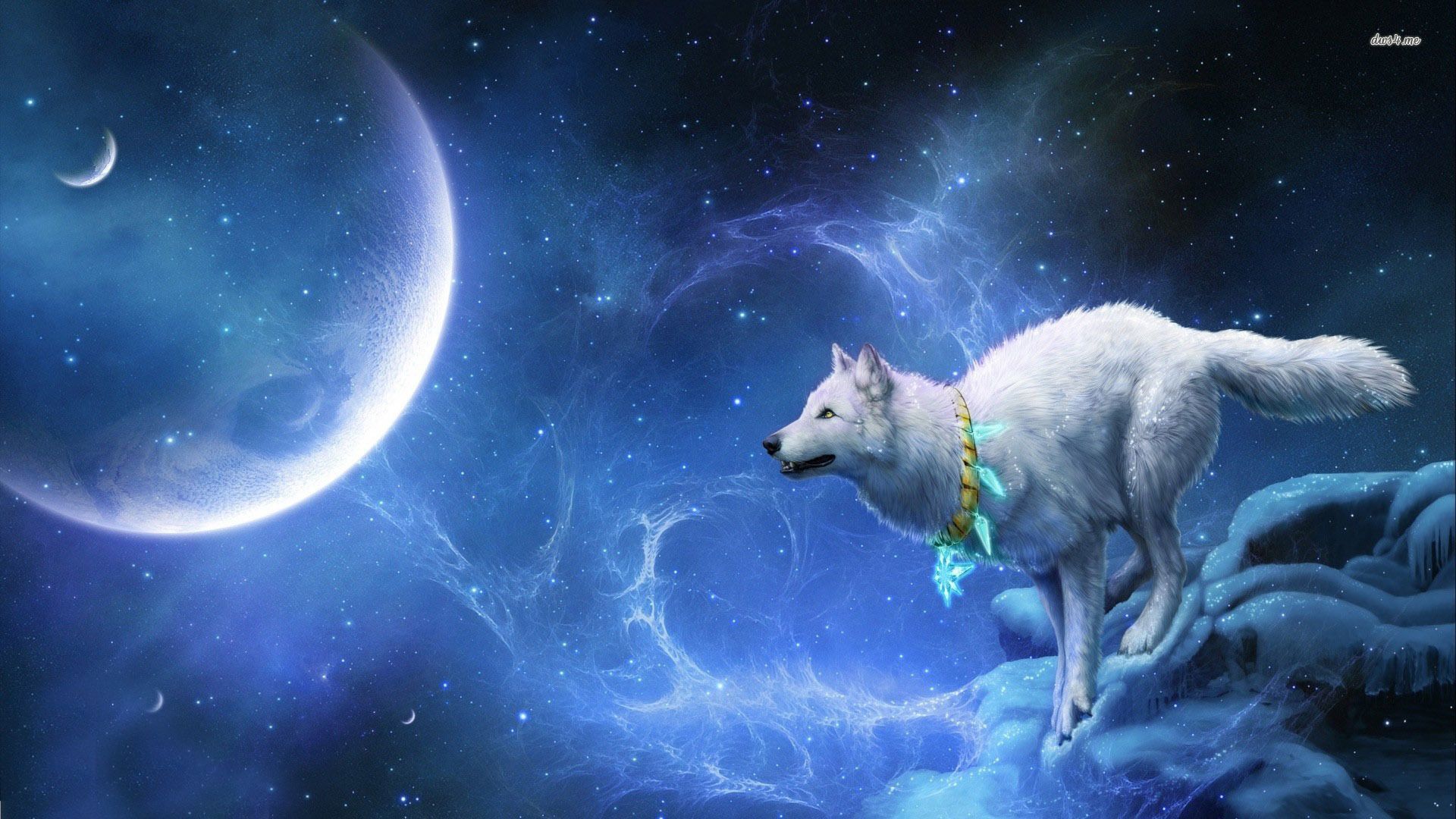 Mystical Galaxy Wolf Wallpapers