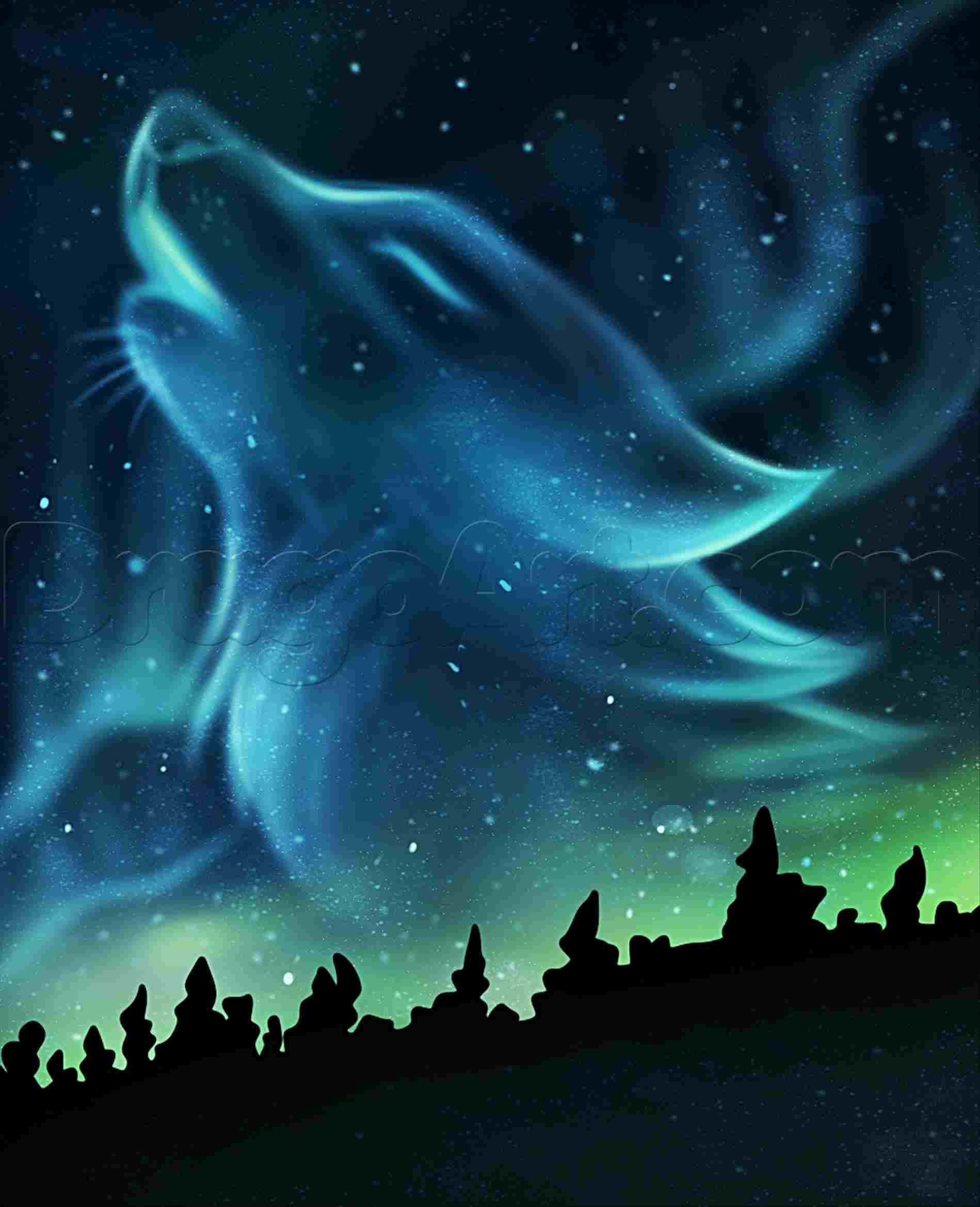 Mystical Galaxy Wolf Wallpapers