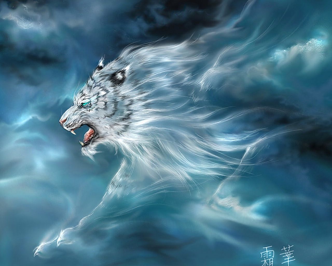 Mystical White Tiger Wallpapers