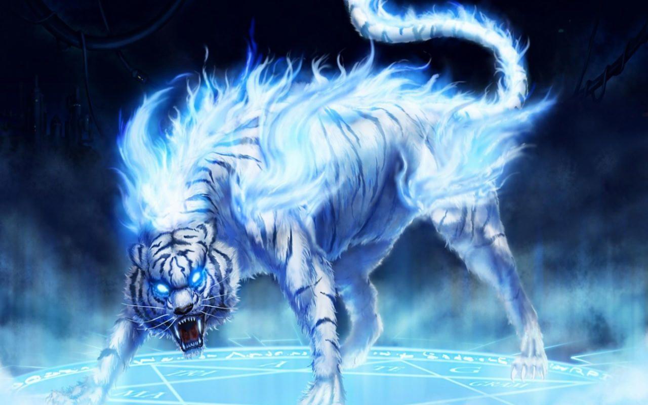 Mystical White Tiger Wallpapers