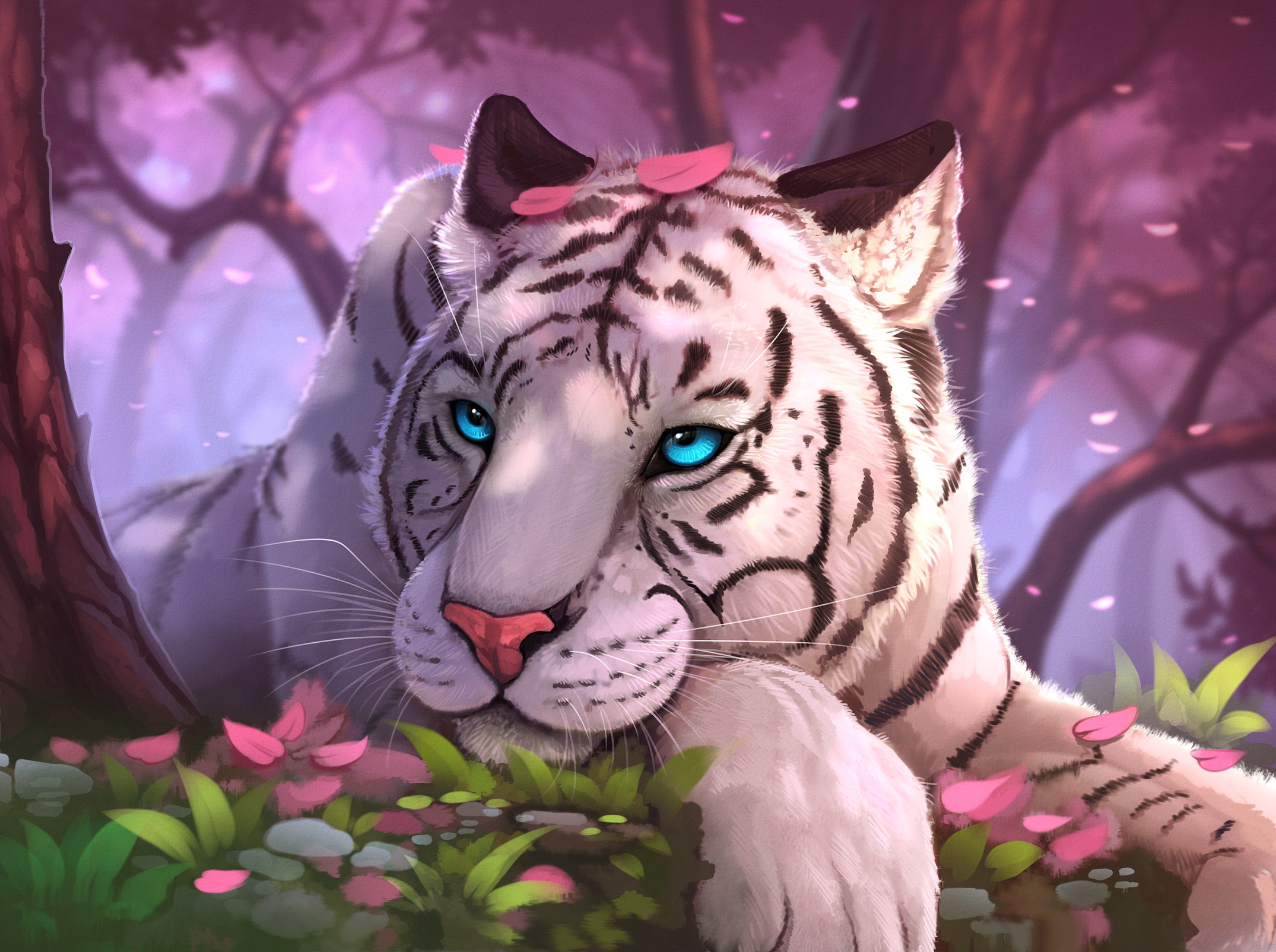 Mystical White Tiger Wallpapers