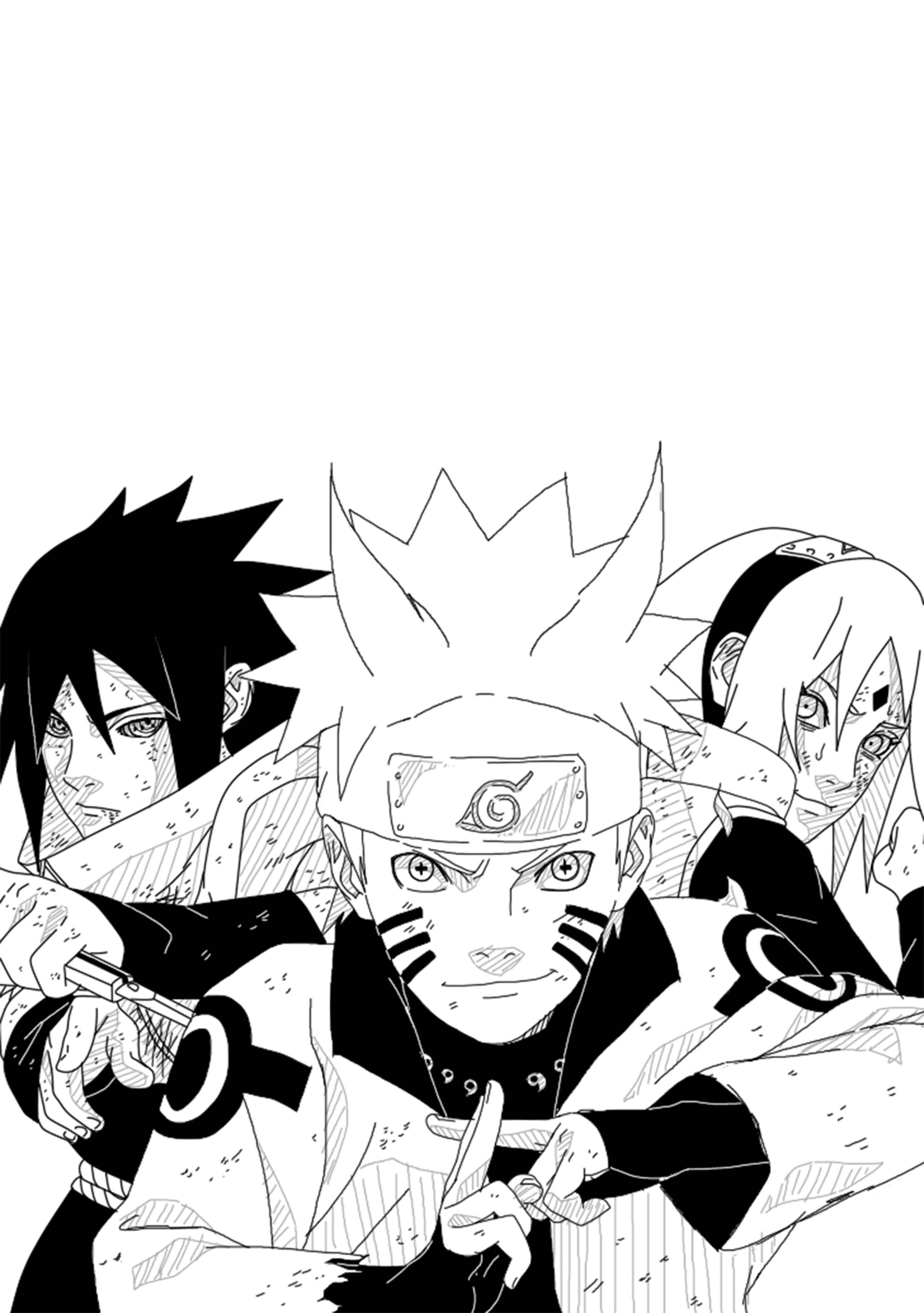 Naruto Black And White Drawing Wallpapers