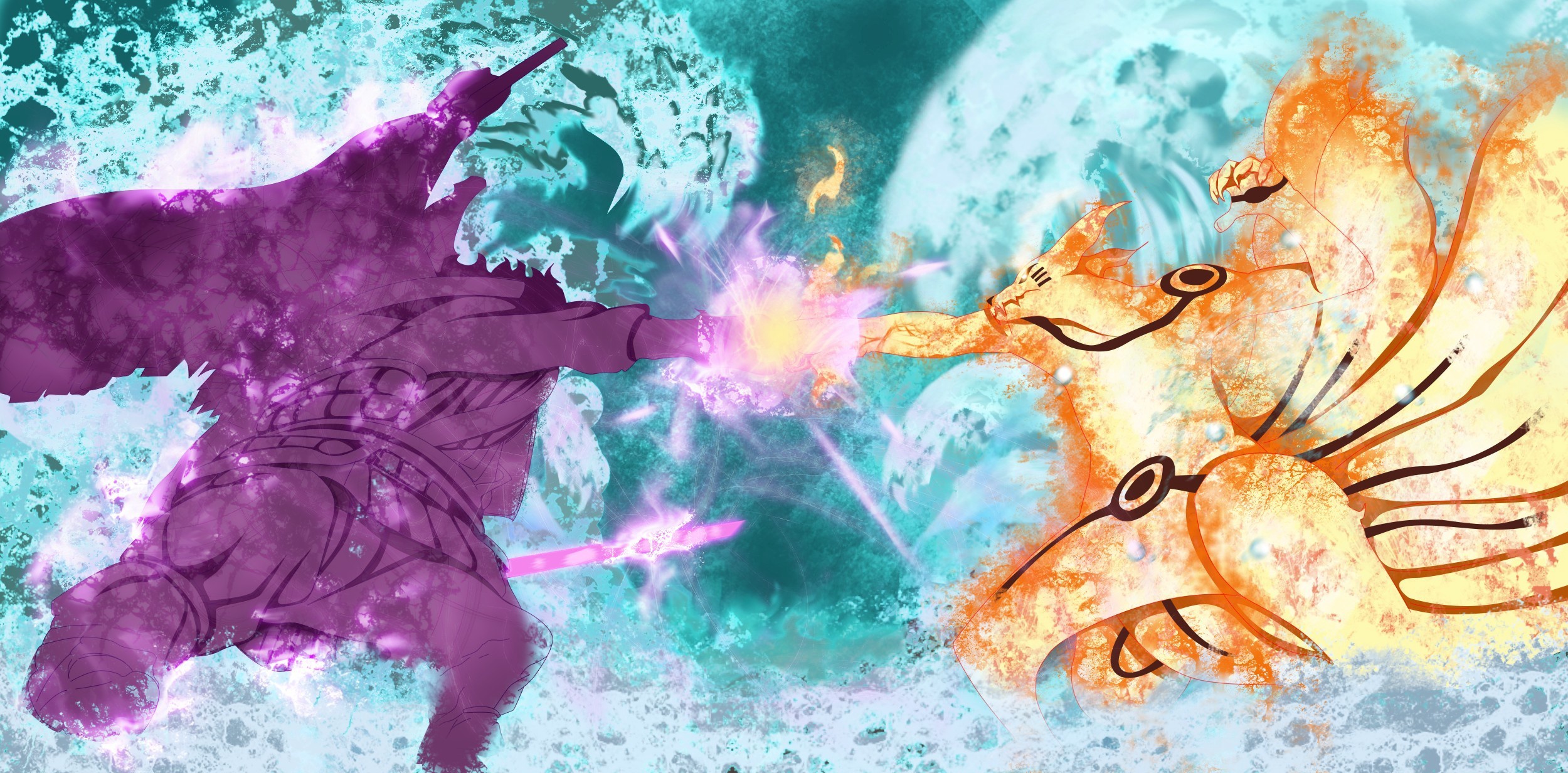 Naruto Rasengan Vs Sasuke Chidori Wallpapers