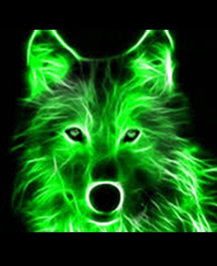 Neon Green Wolf Wallpapers