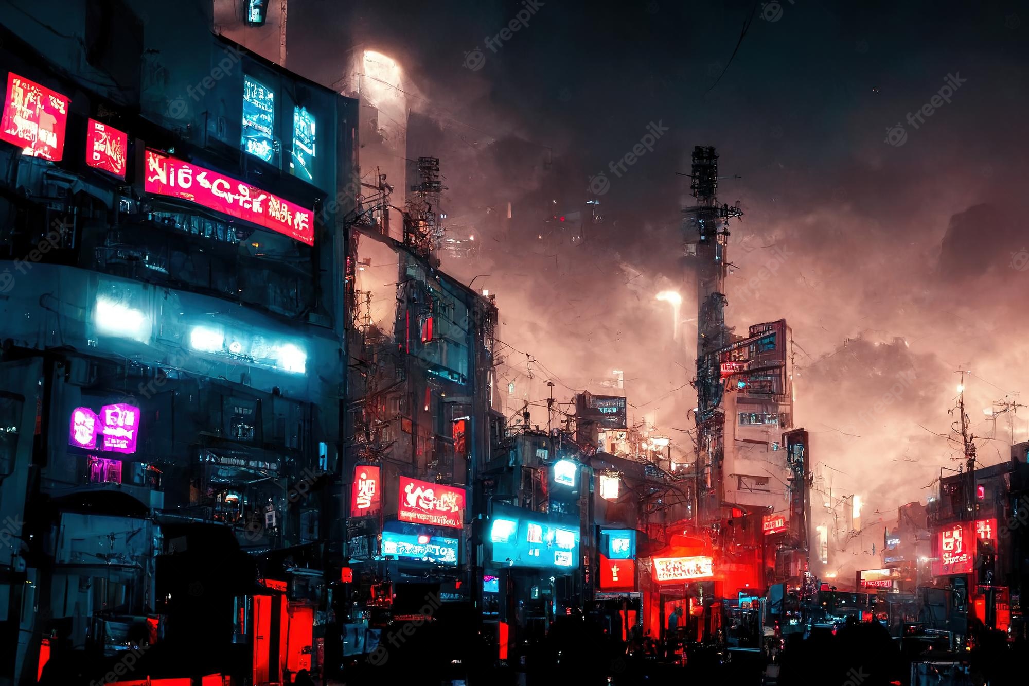 Neon Japanese City Wallpapers