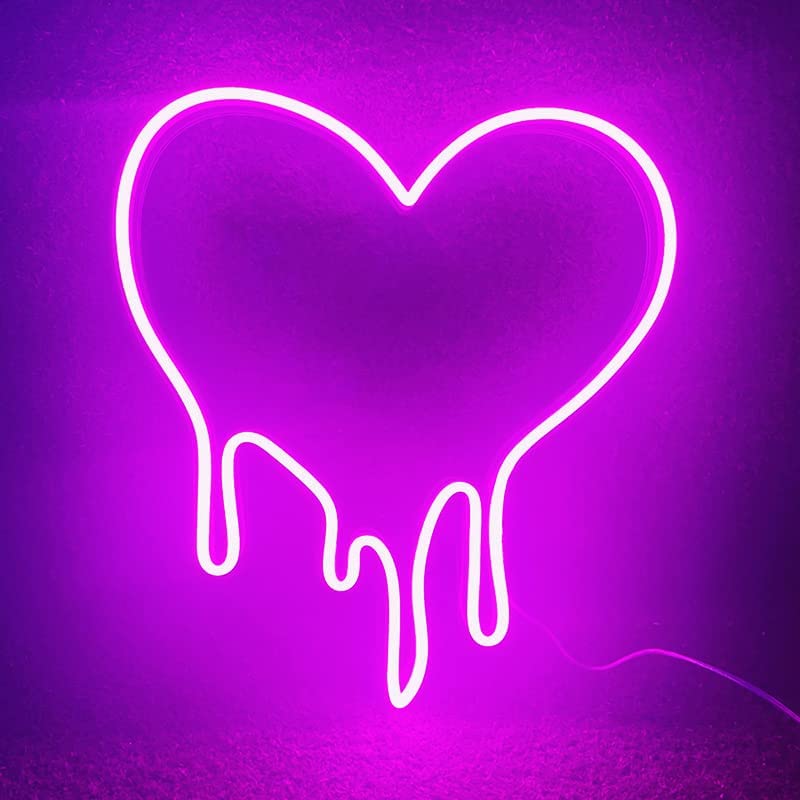 Neon Melting Heart Wallpapers