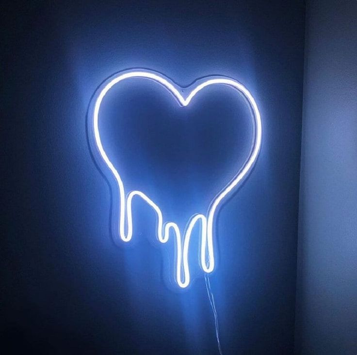 Neon Melting Heart Wallpapers