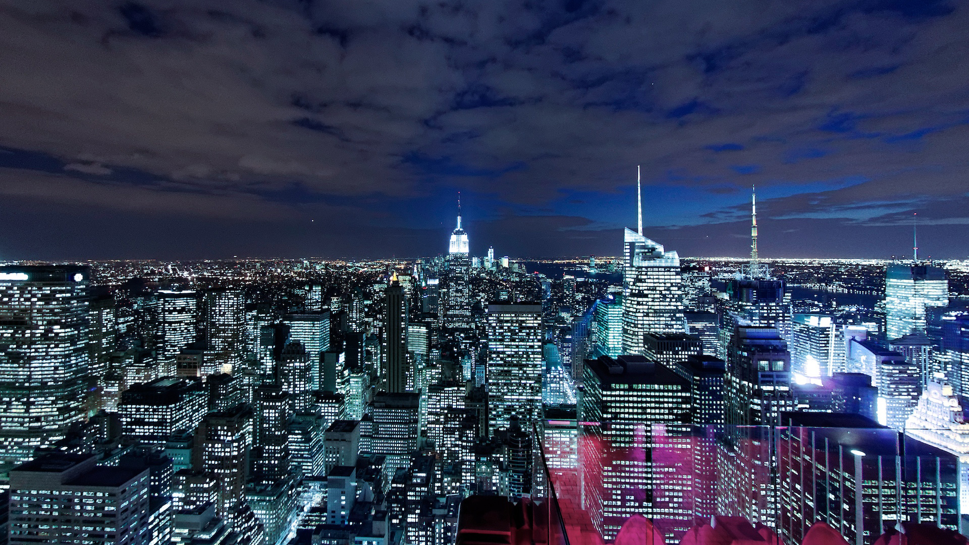 New York City Skyline At Night Wallpapers