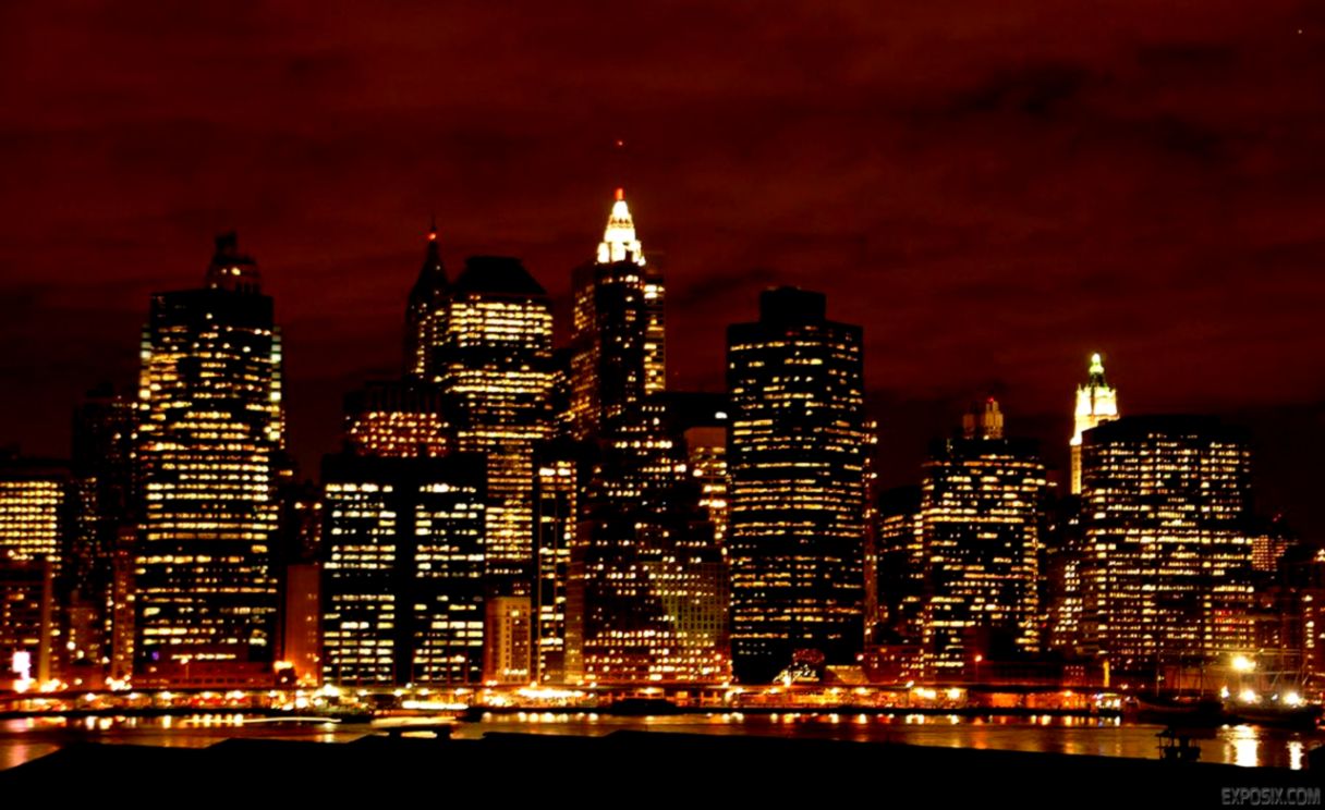 New York City Skyline At Night Wallpapers