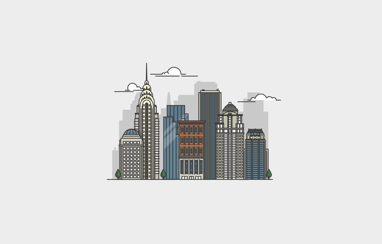 New York Minimalist Wallpapers