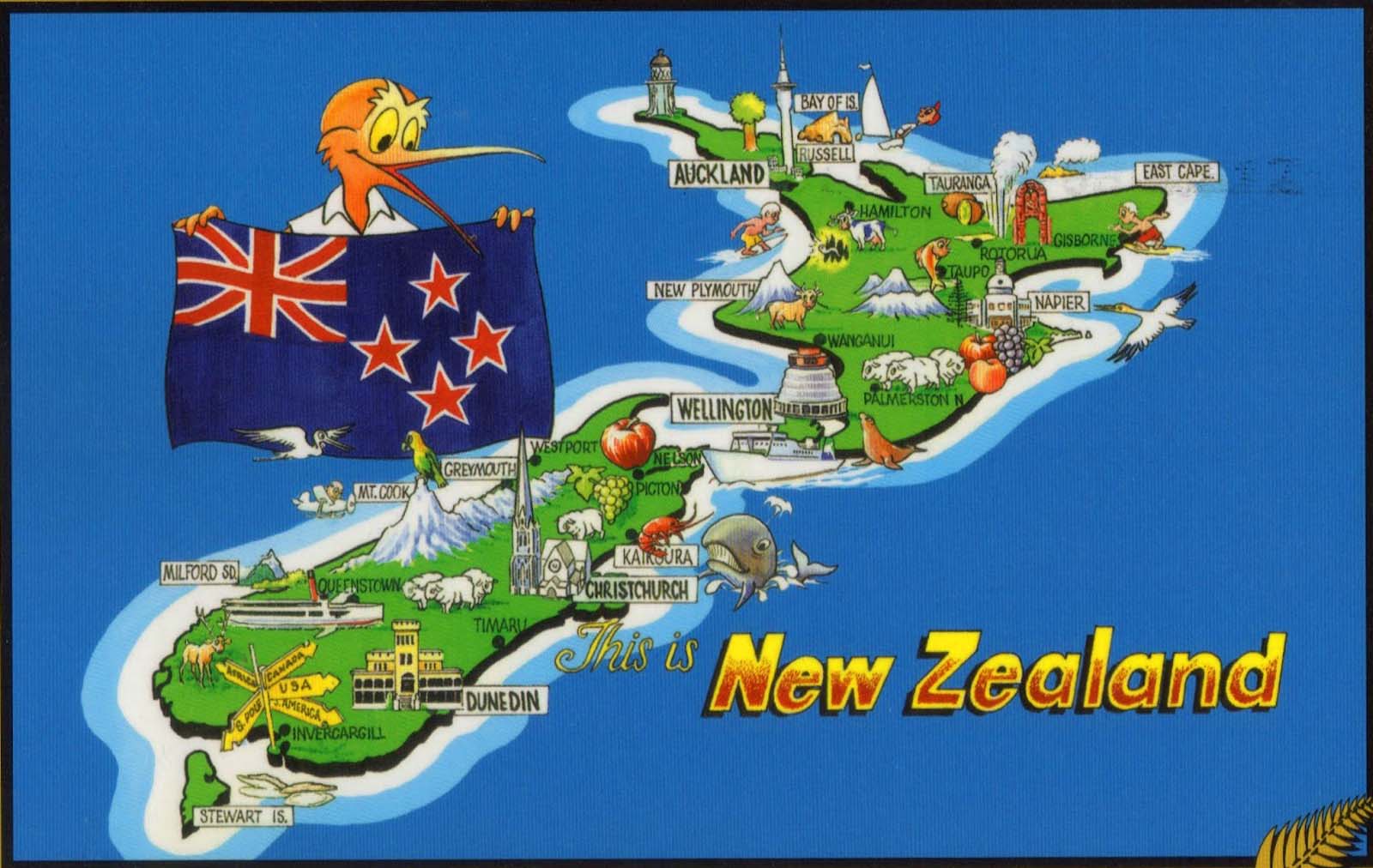 New Zealand Map Images Wallpapers