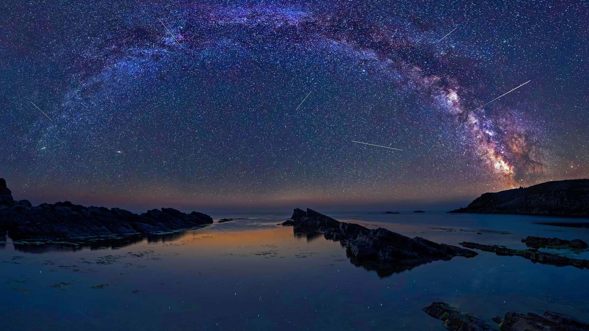 Night Sky Ocean Wallpapers