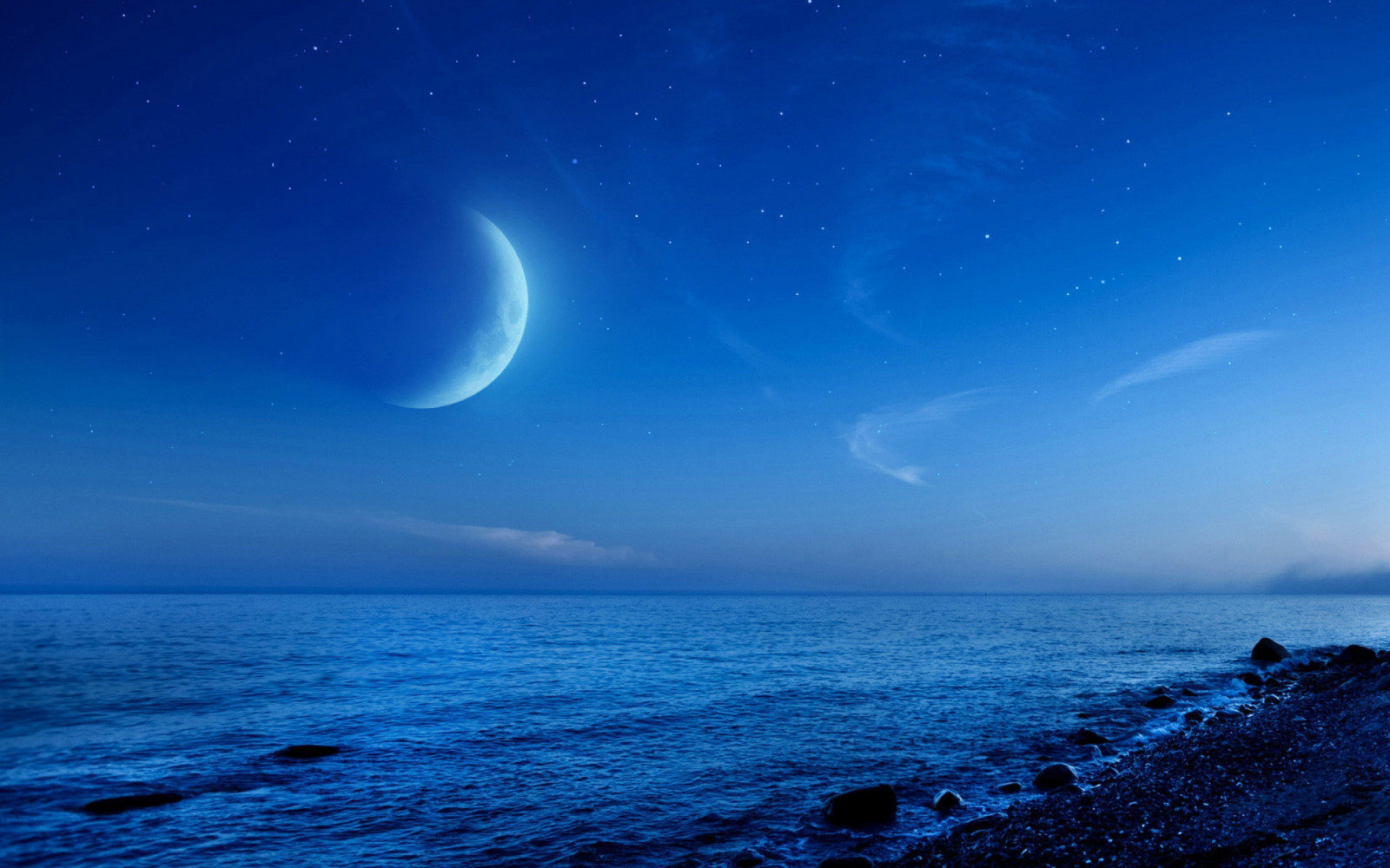 Night Sky Ocean Wallpapers