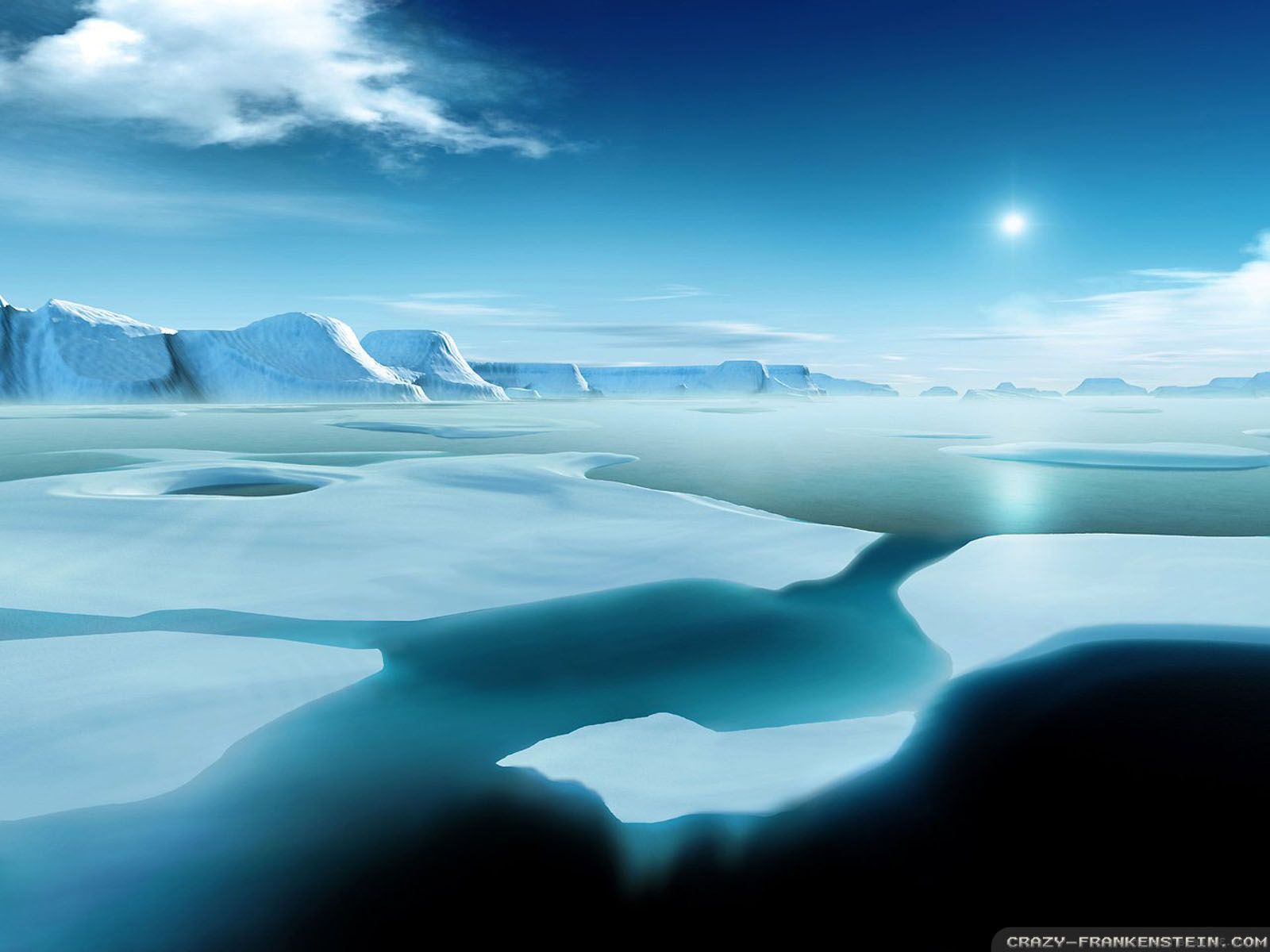 North Pole Sunset Wallpapers