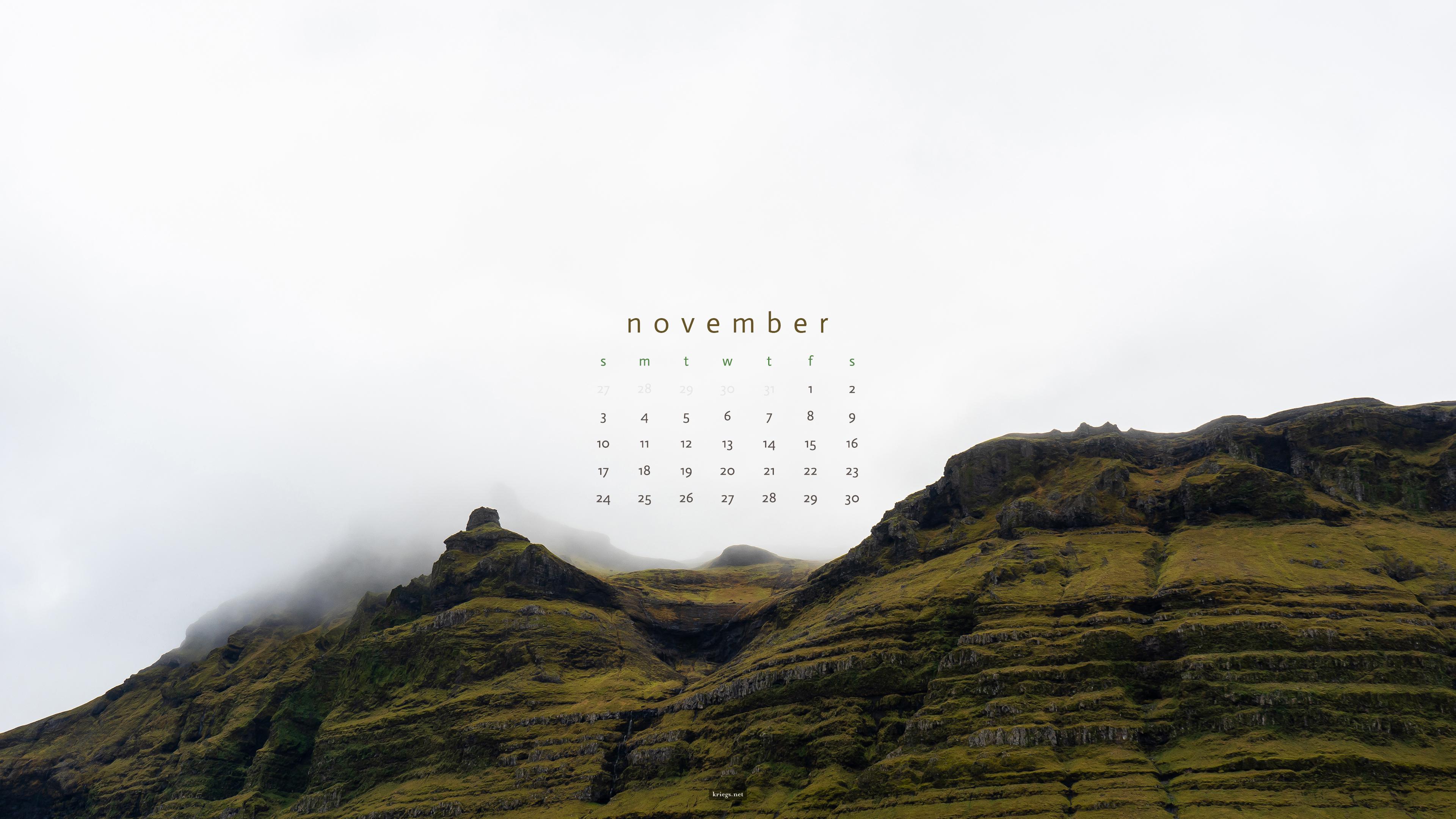 November 2019 Desktop Wallpapers