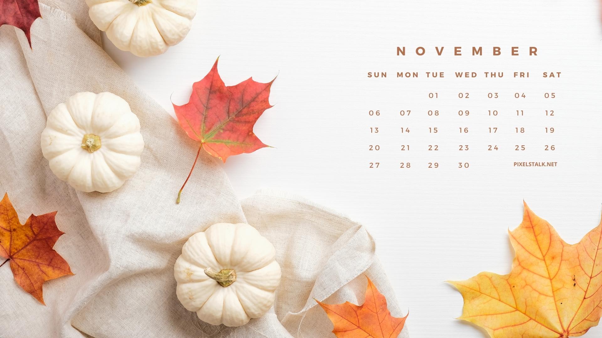 November Calendar Wallpapers