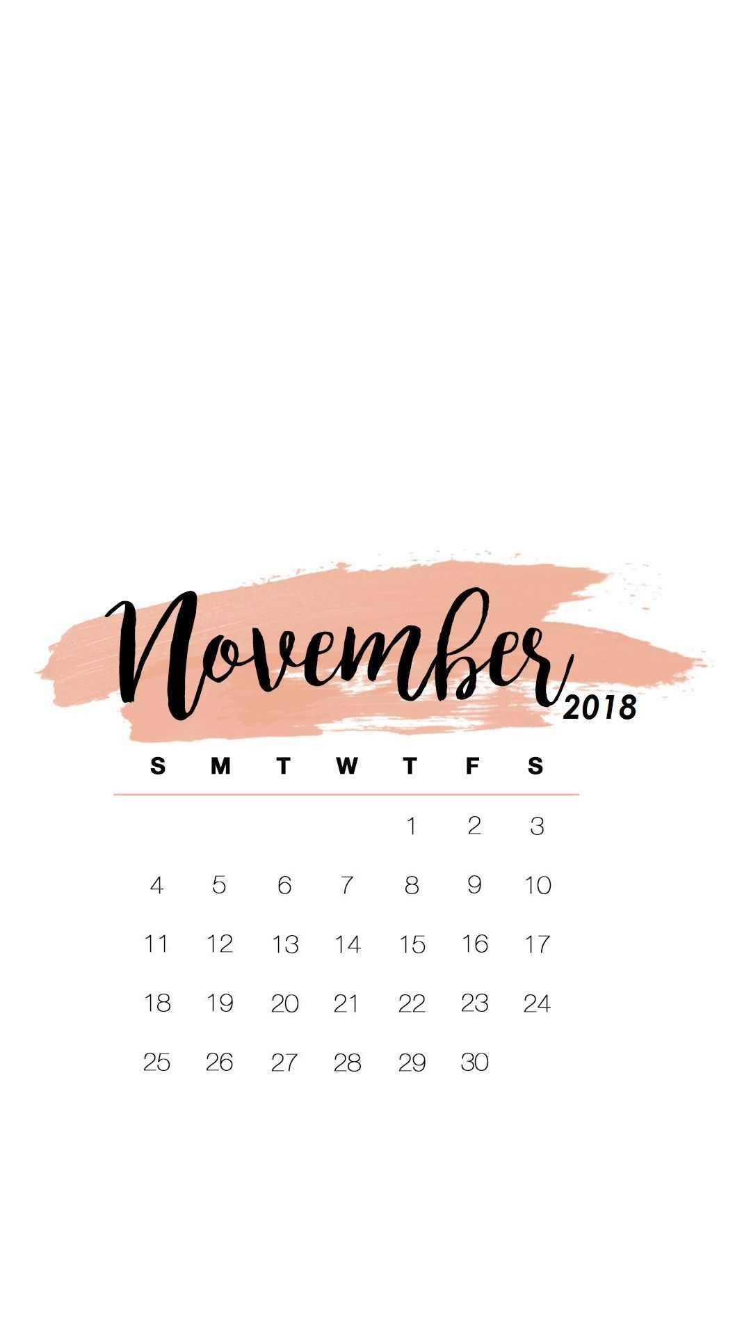 November Calendar Wallpapers