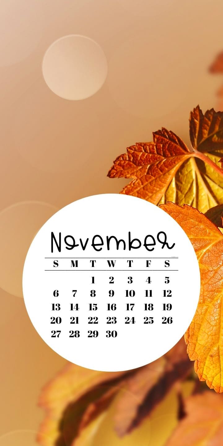 November Calendar Wallpapers