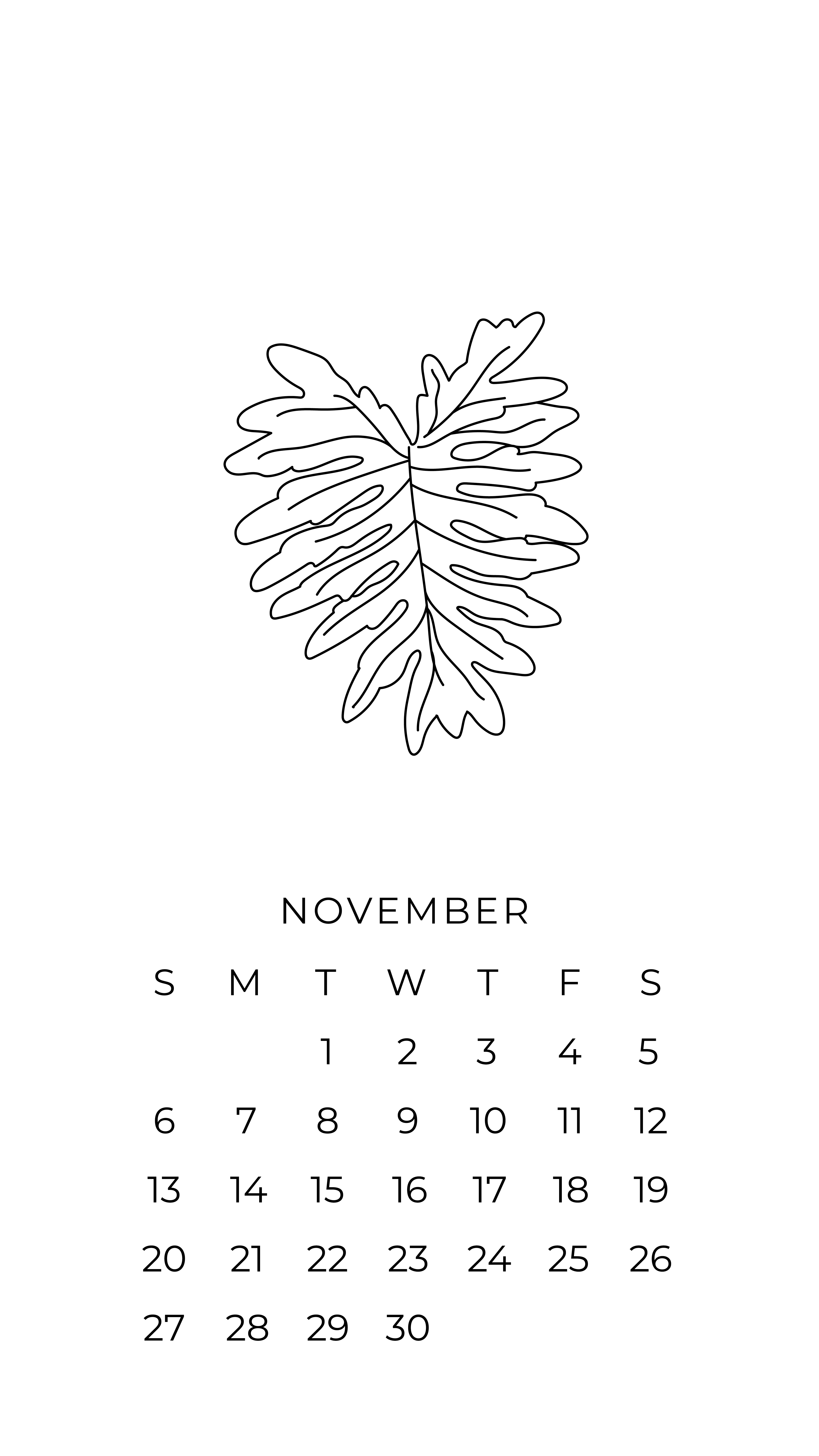 November Calendar Wallpapers