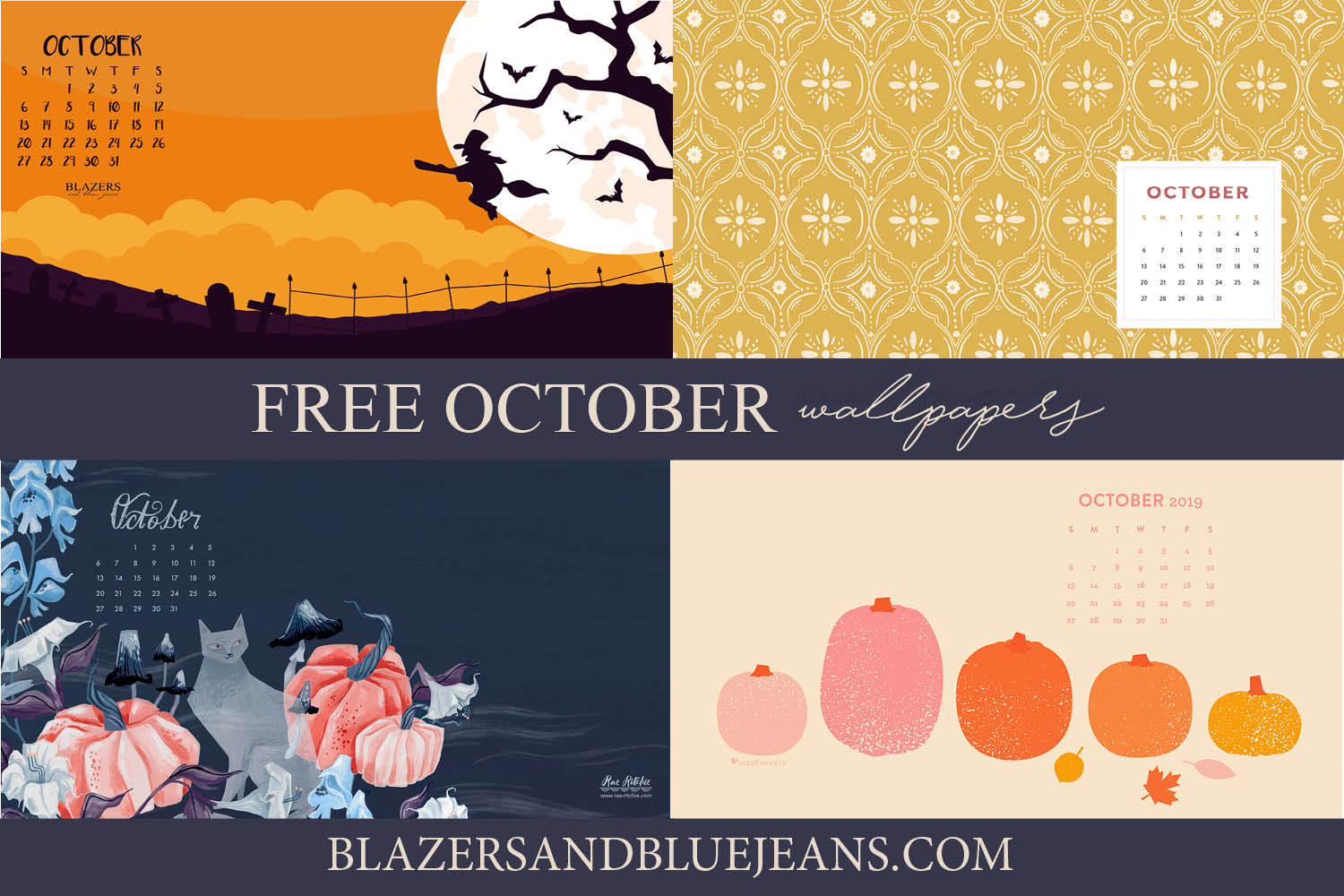 October 2019 Calendar Wallpapers