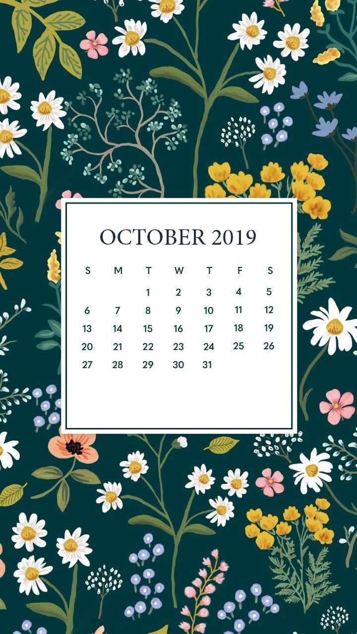 October 2019 Calendar Wallpapers