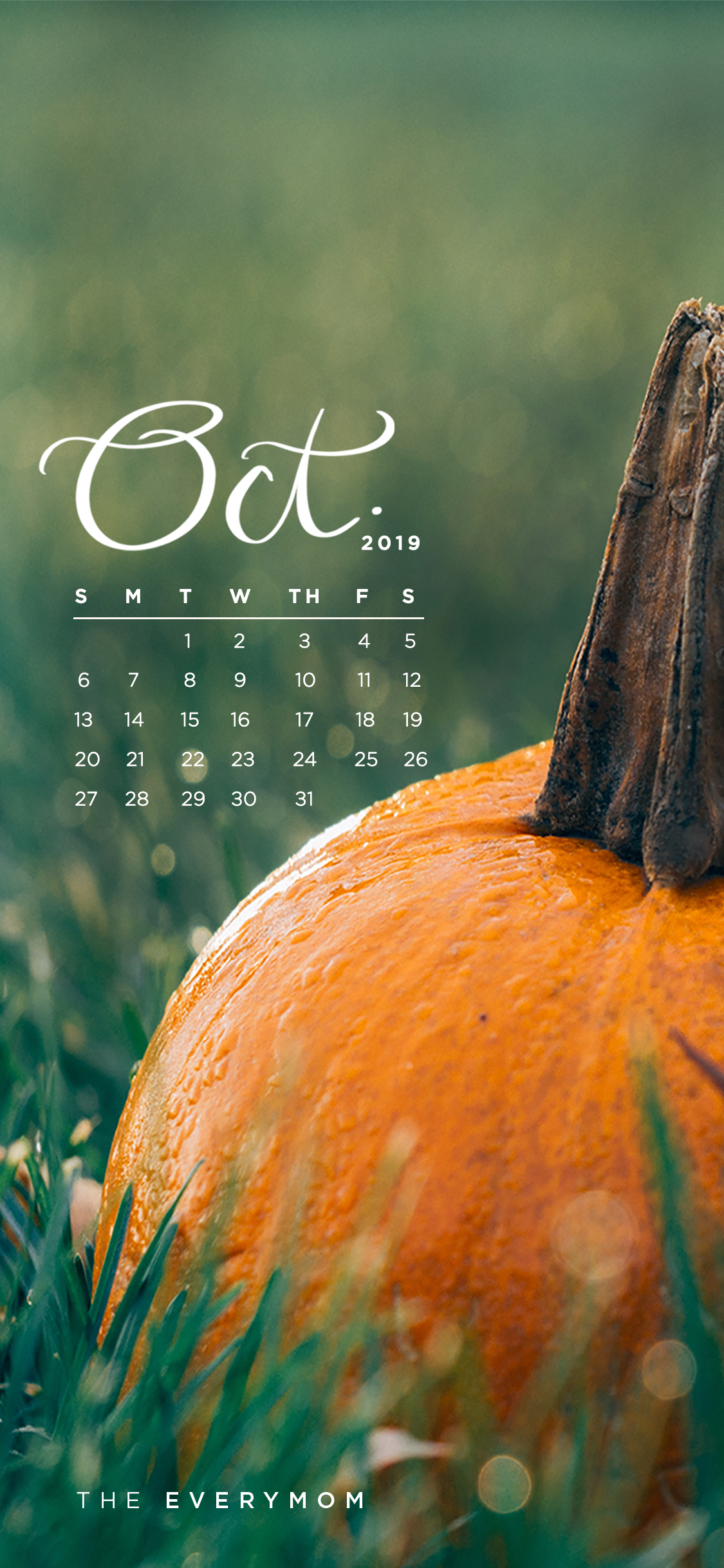 October 2019 Calendar Wallpapers