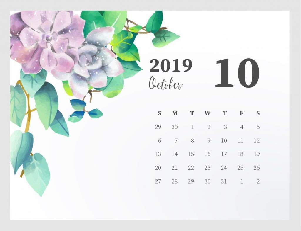 October 2019 Calendar Wallpapers