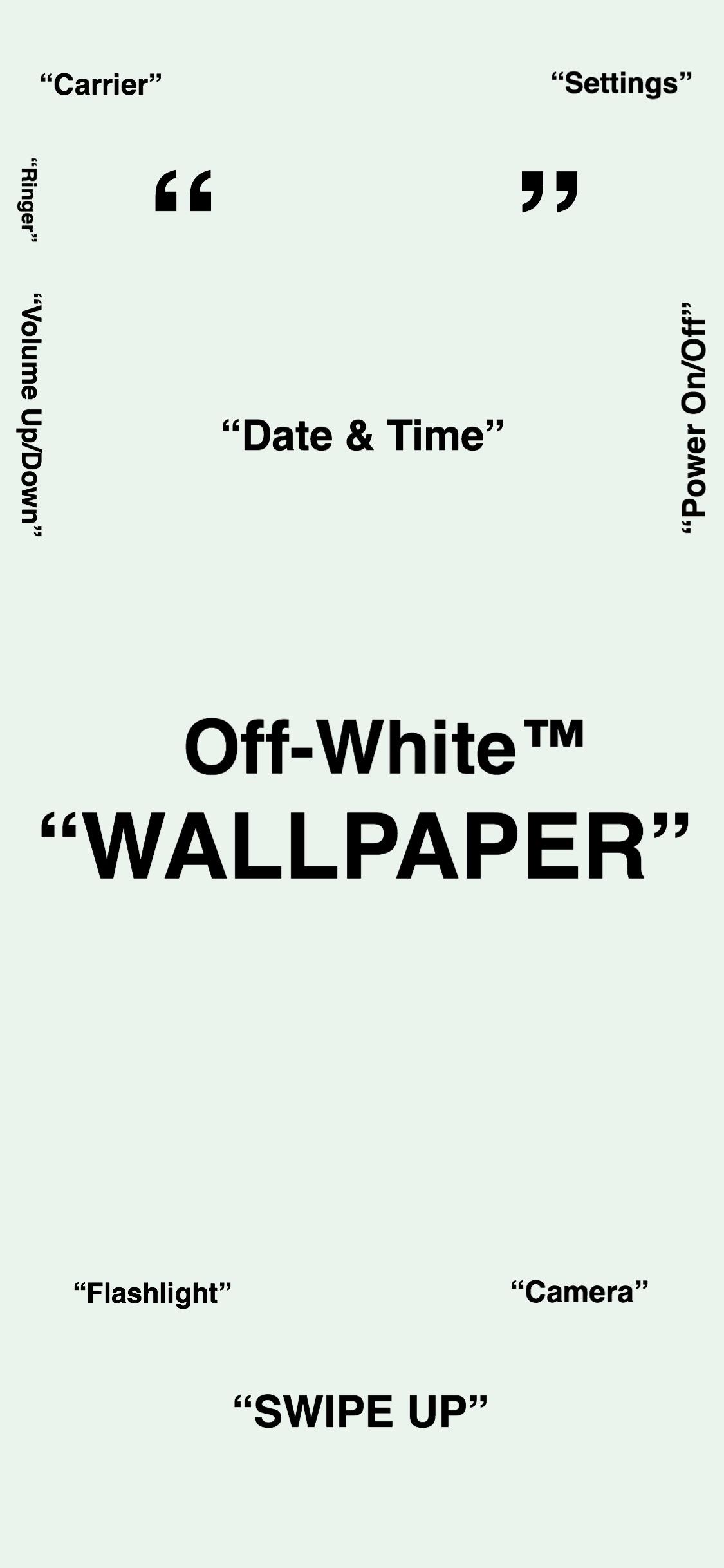 Off White Lock Screen Wallpapers