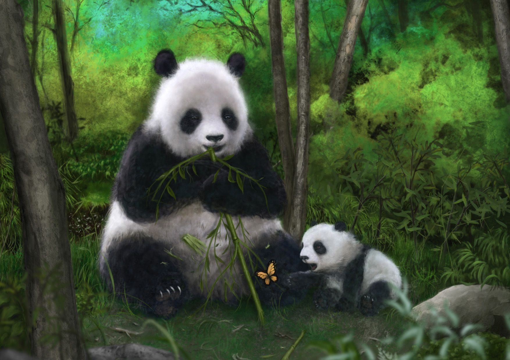 Panda Bears Wallpapers