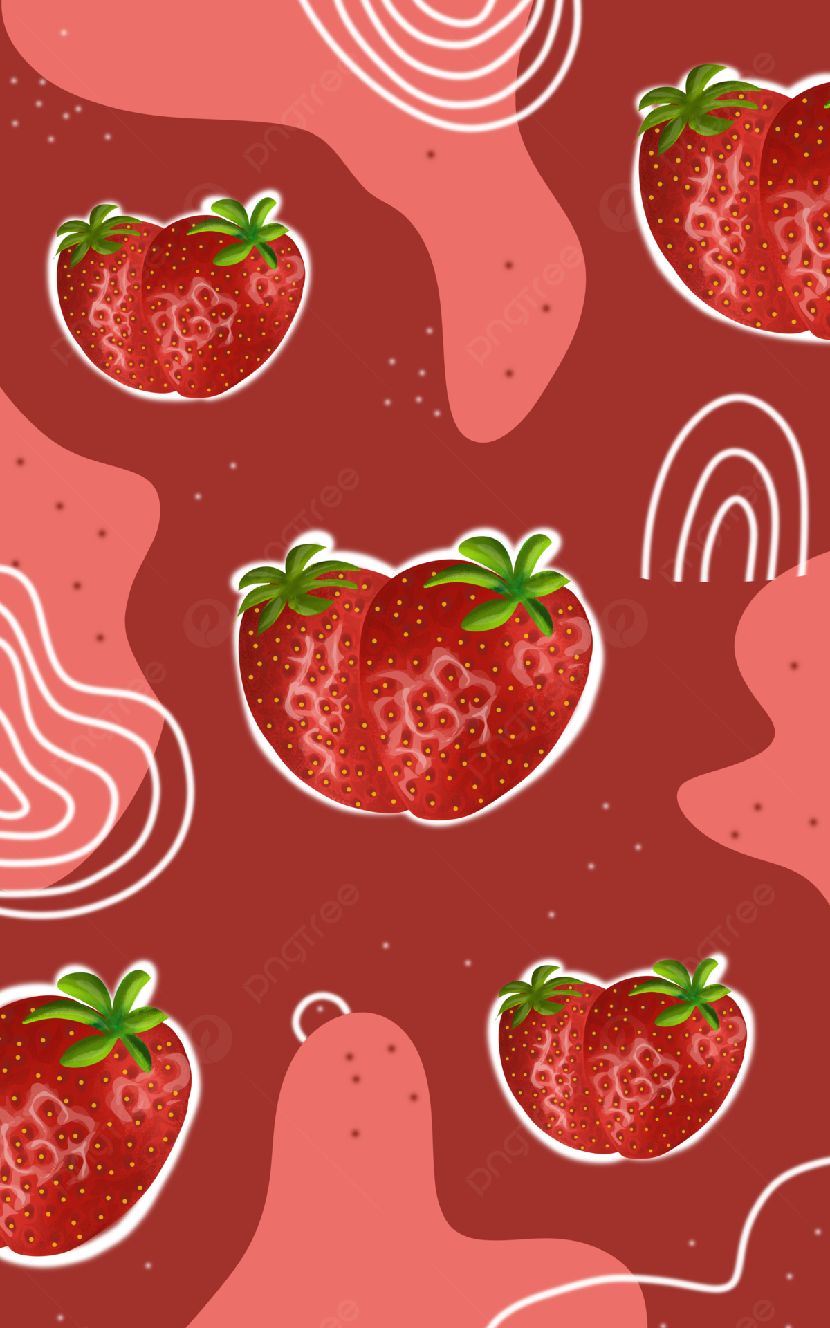 Pastel Cute Strawberry Wallpapers