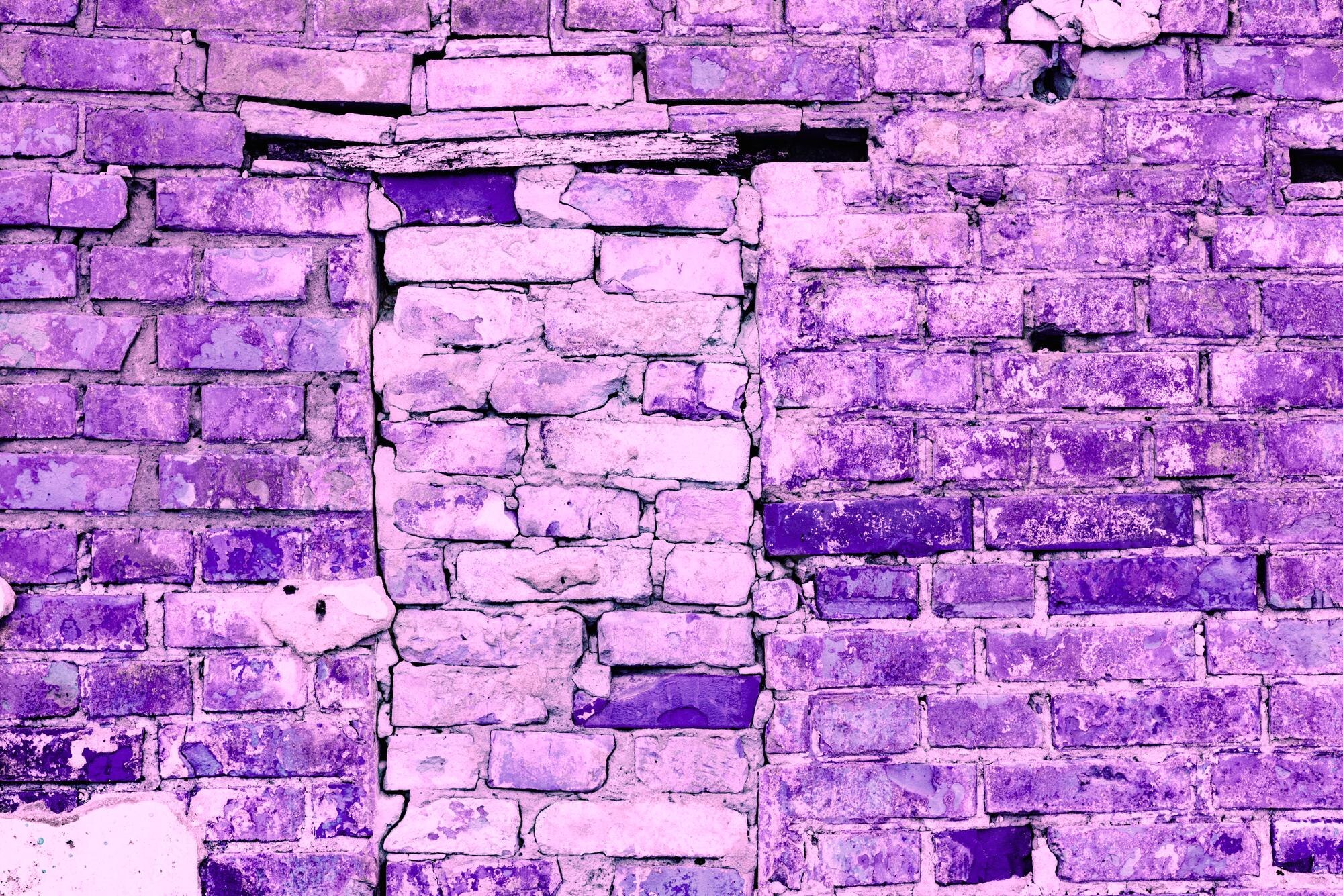 Pastel Purple Brick Wallpapers