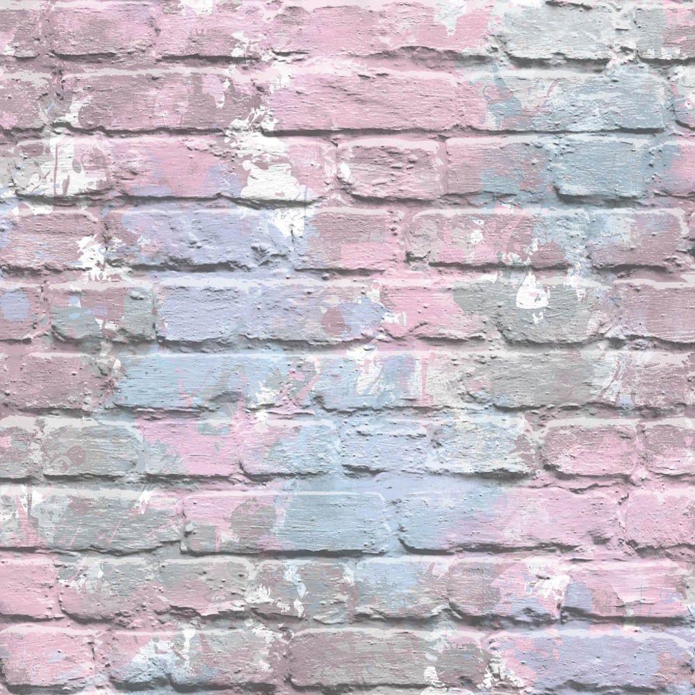 Pastel Purple Brick Wallpapers