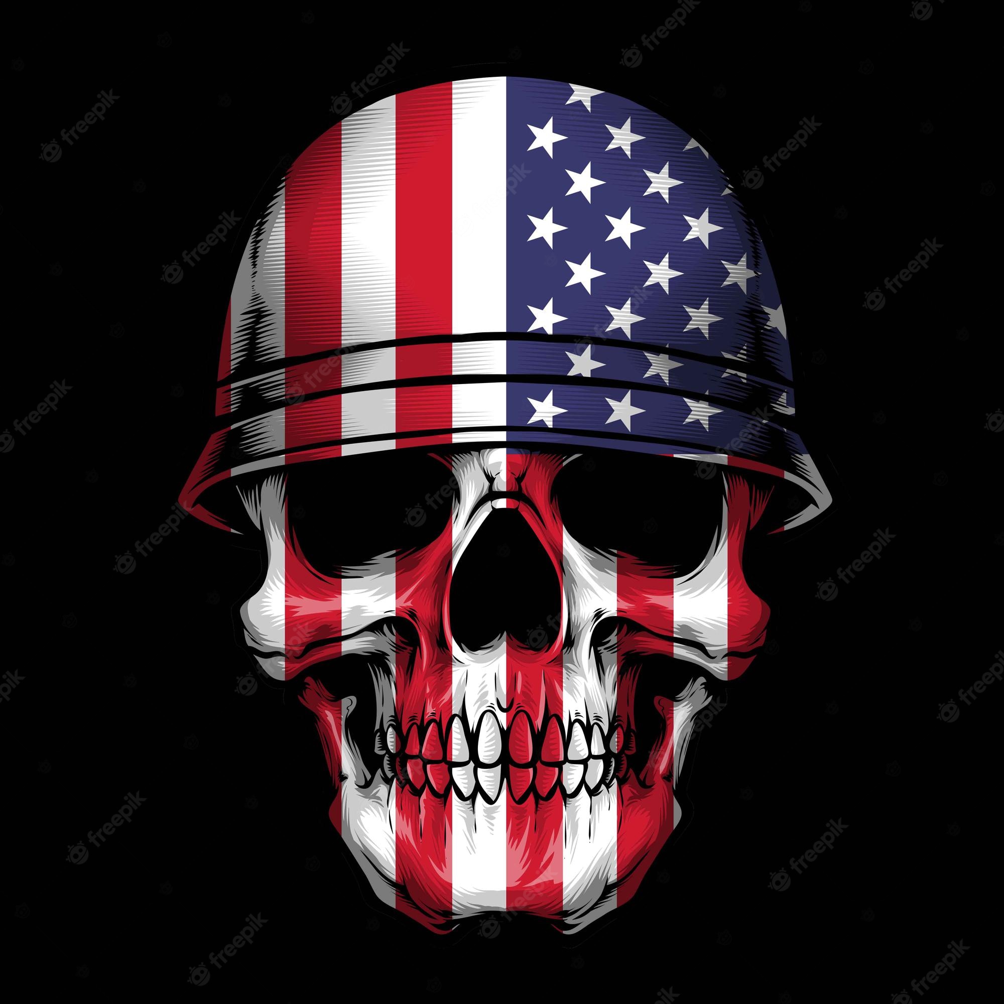 Patriotic Skull Wallpapers