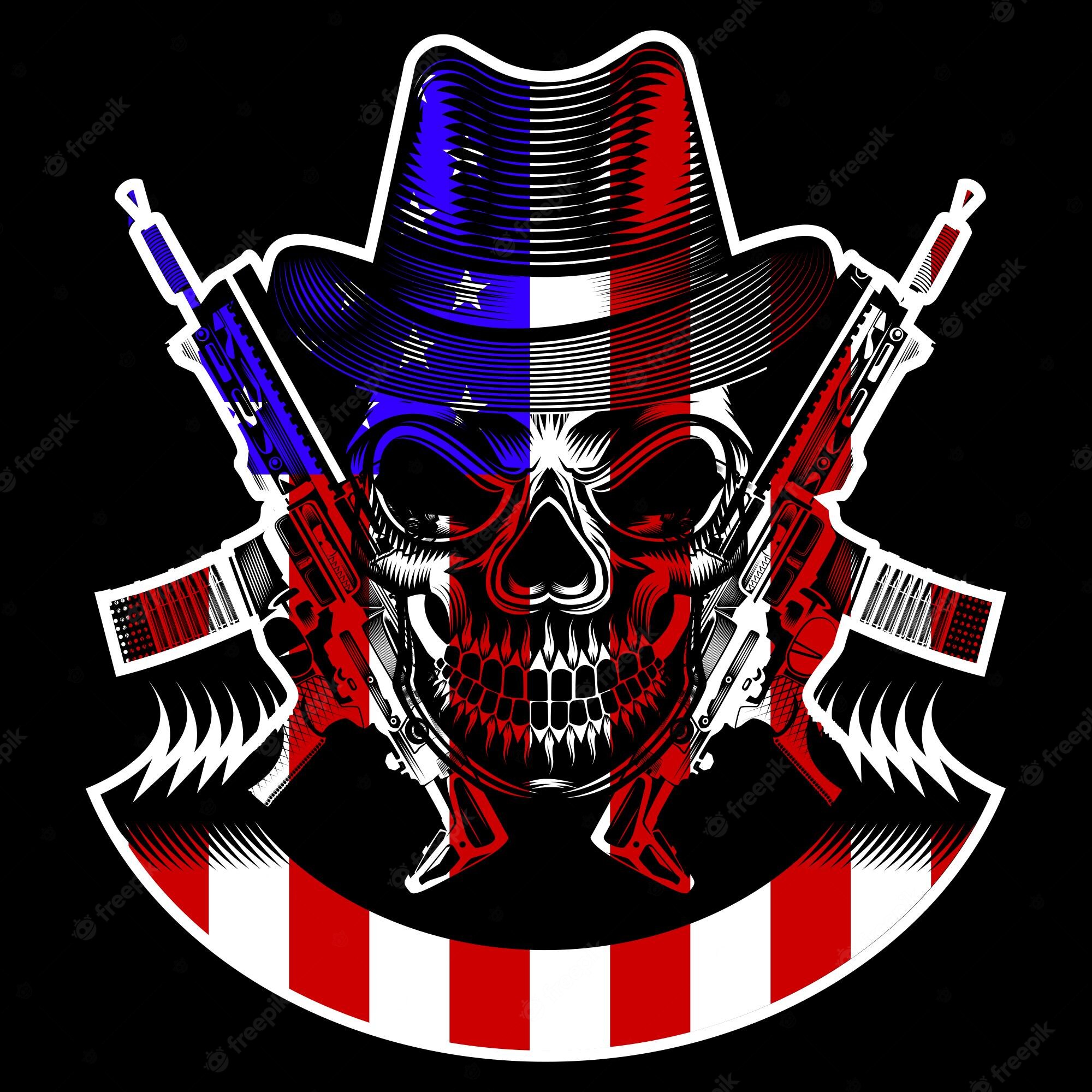 Patriotic Skull Wallpapers