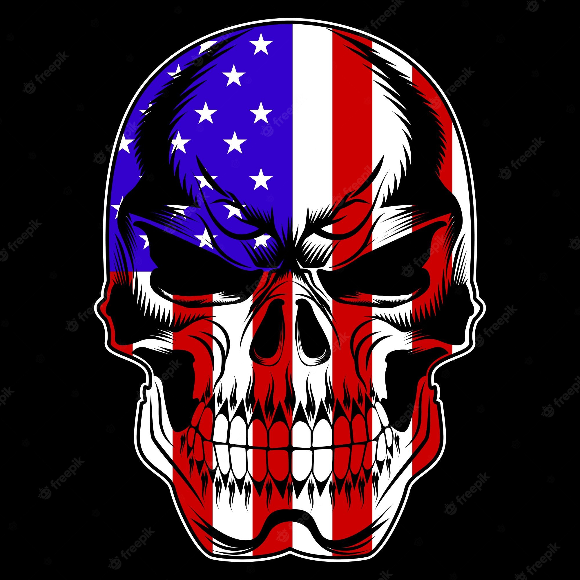 Patriotic Skull Wallpapers