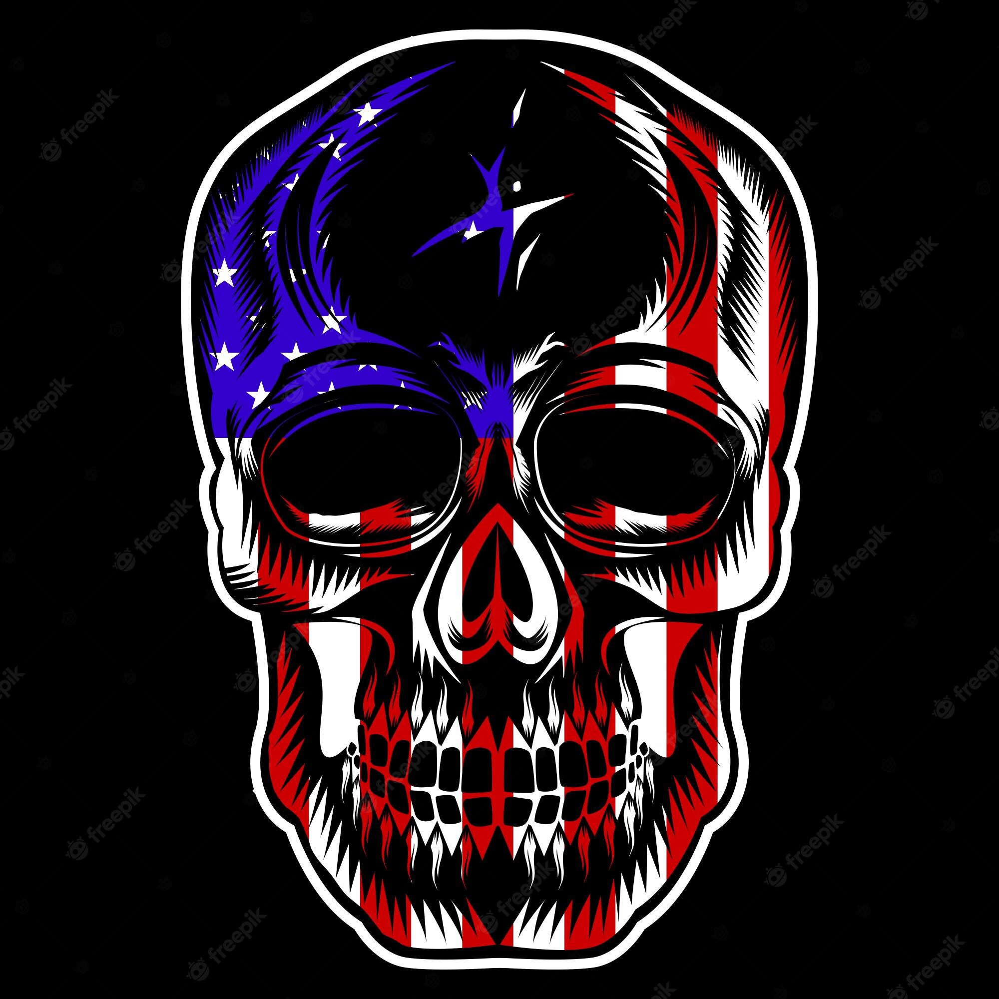 Patriotic Skull Wallpapers