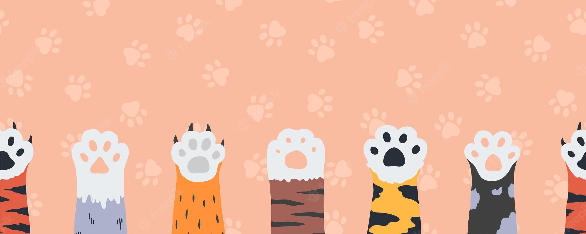 Paw Print Border Wallpapers