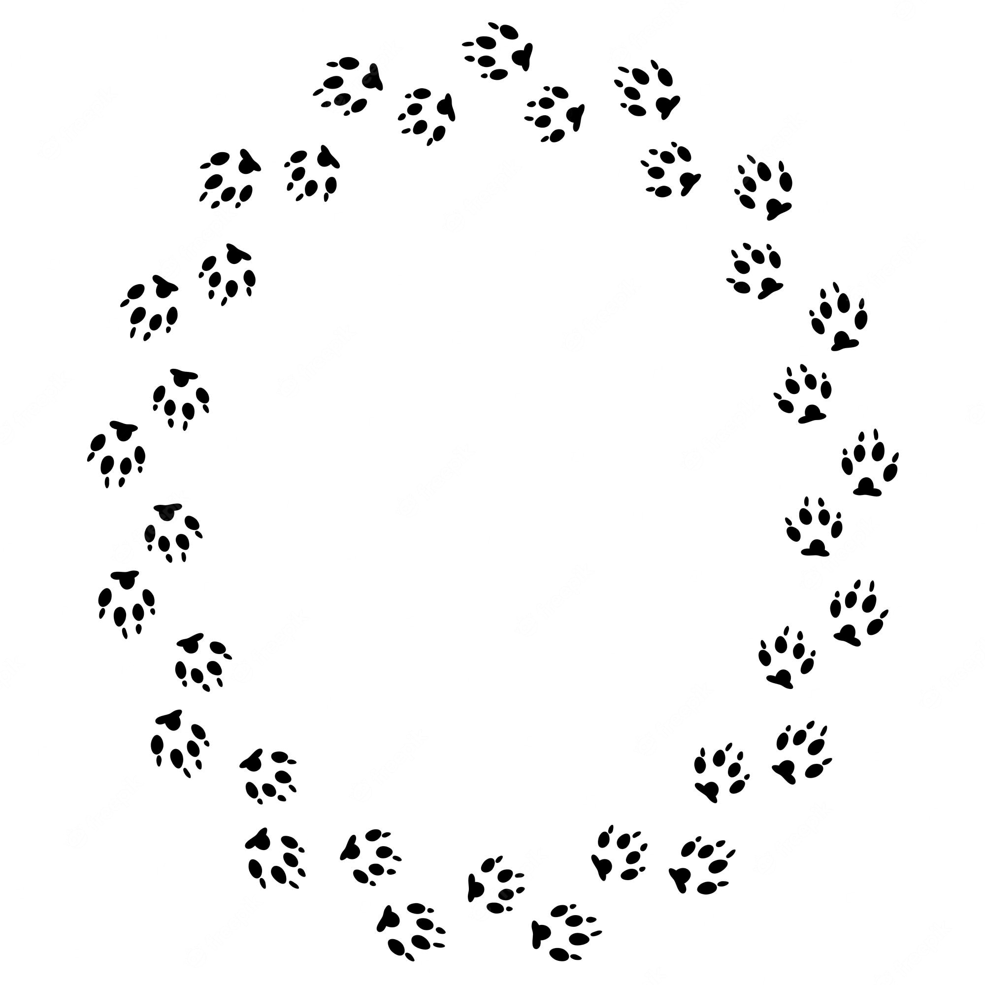 Paw Print Border Wallpapers