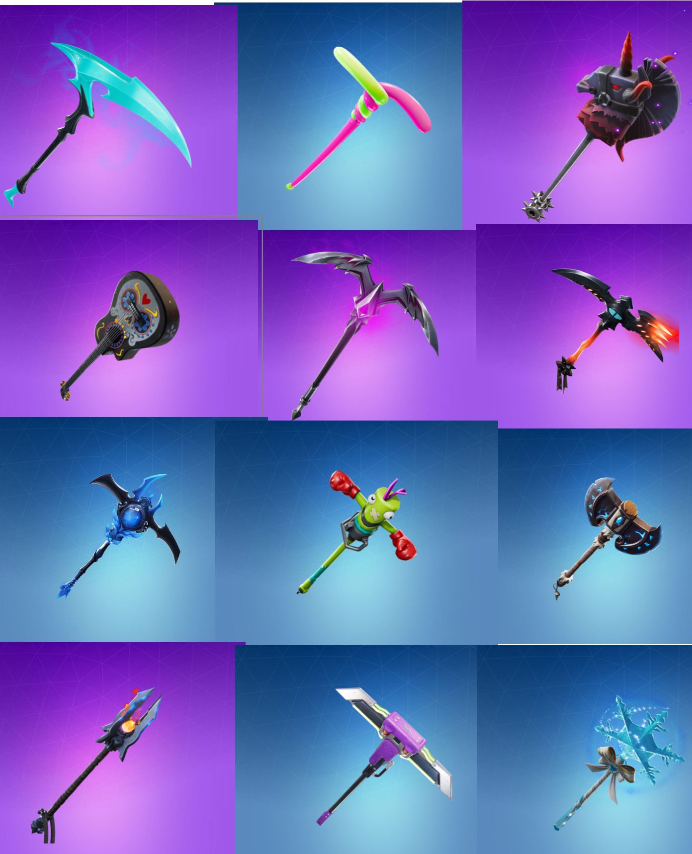 Pictures Of Fortnite Pickaxes Wallpapers