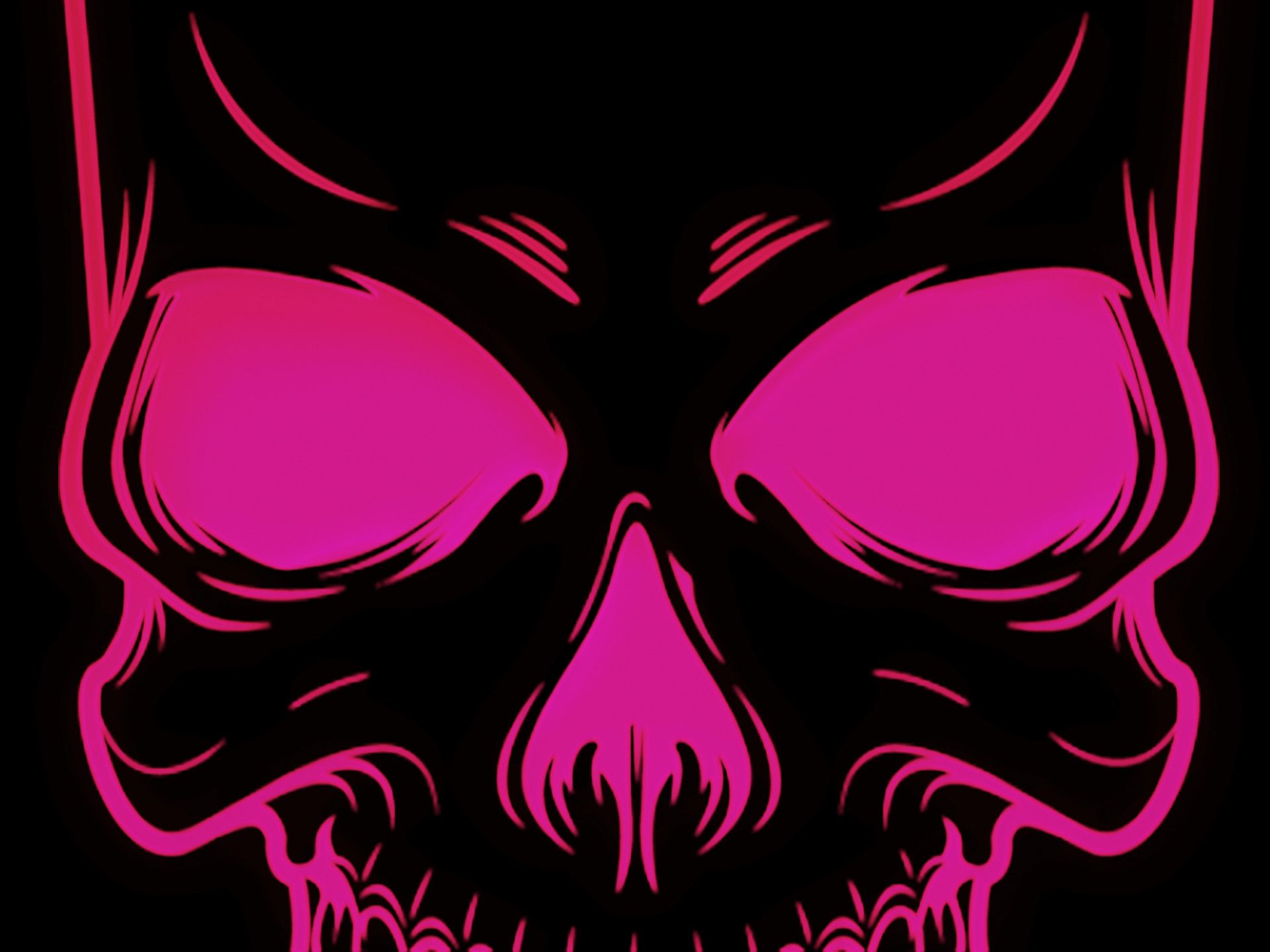 Pink And Black Skulls Wallpapers