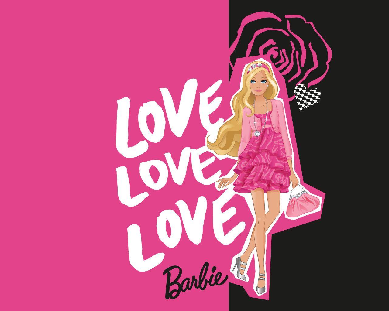 Pink Barbie Logo Wallpapers