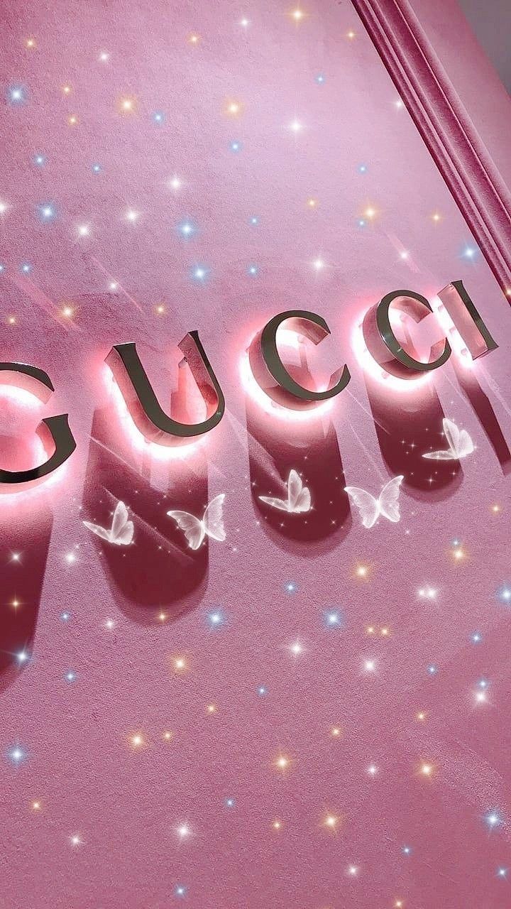 Pink Gucci Logo Wallpapers