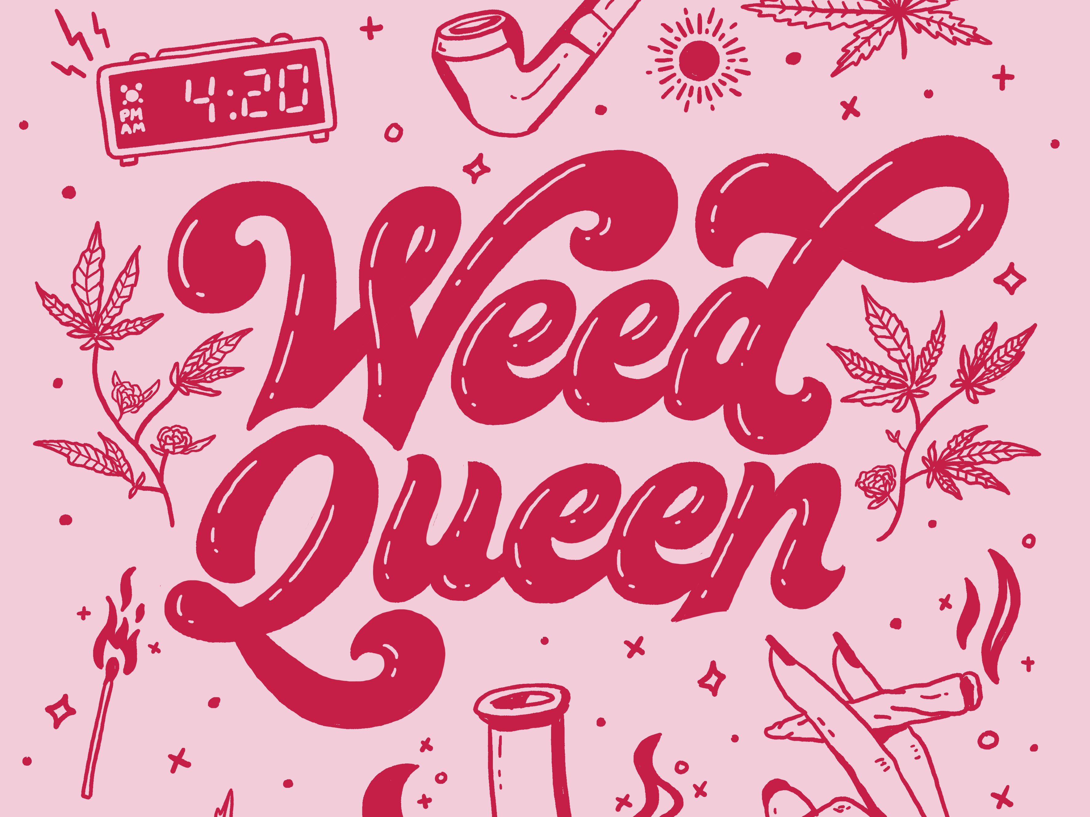 Pink Weed Aesthetic Wallpapers