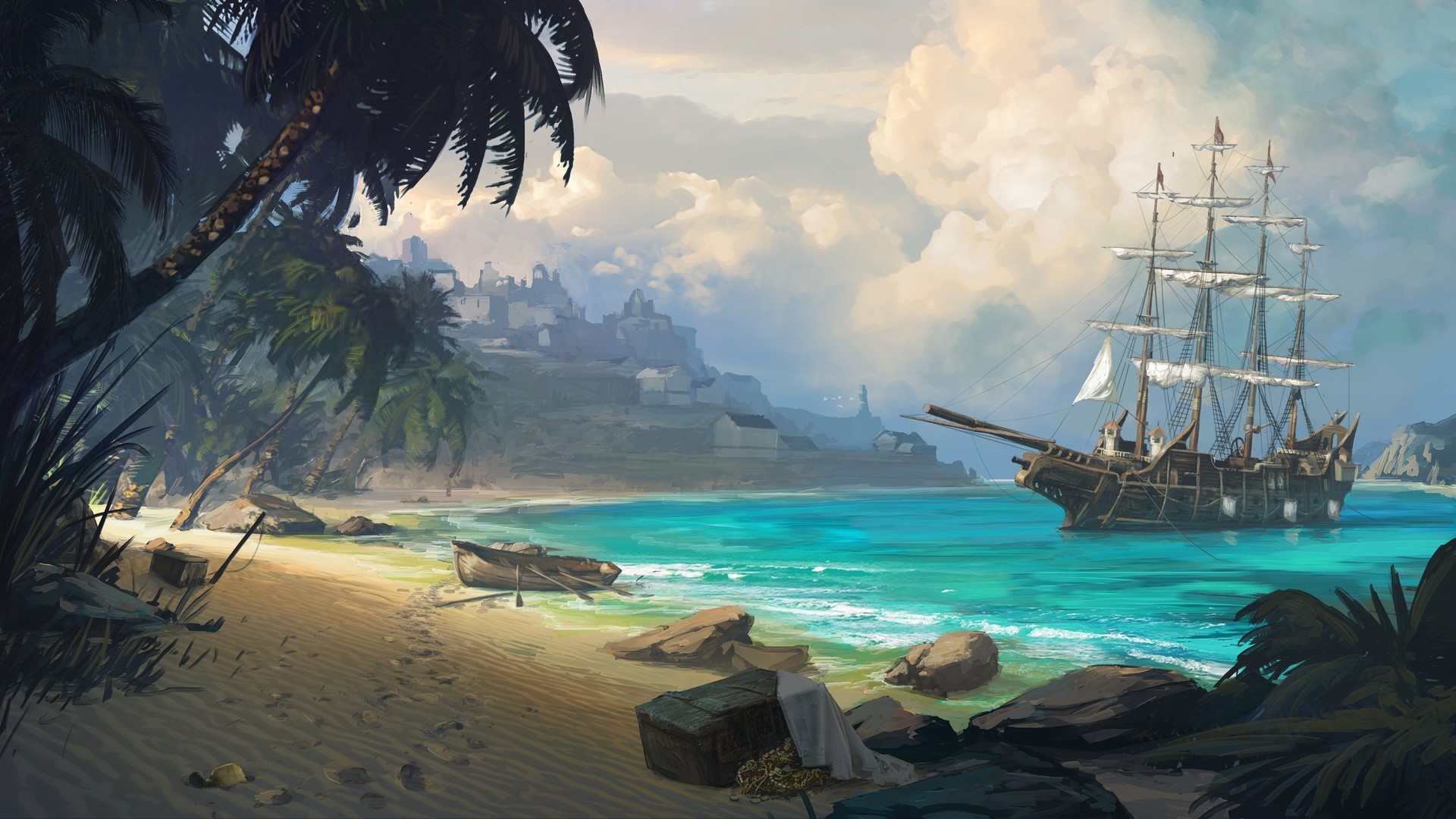 Pirate Beach Download Wallpapers