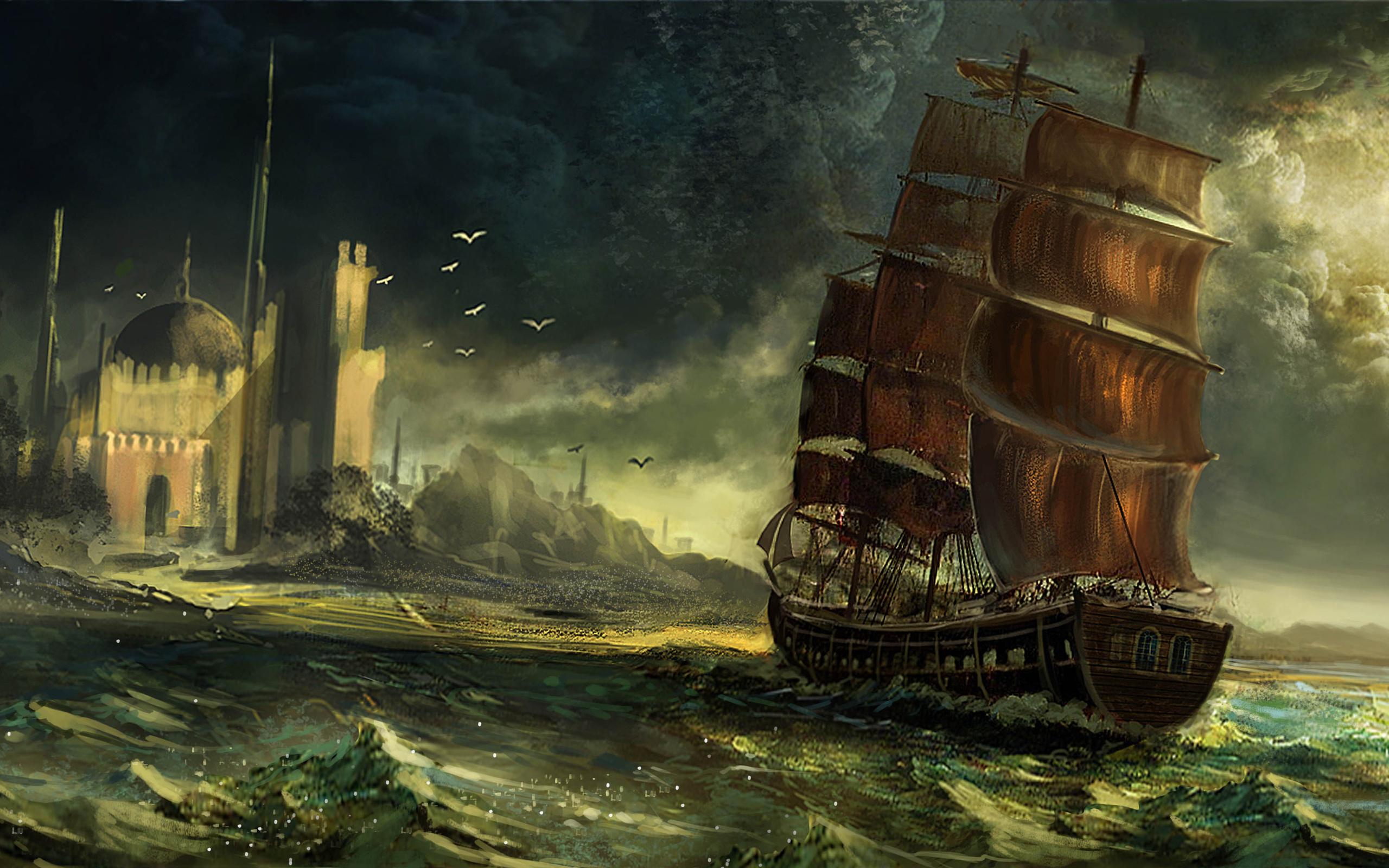 Pirate Ship Battle Wallpapers