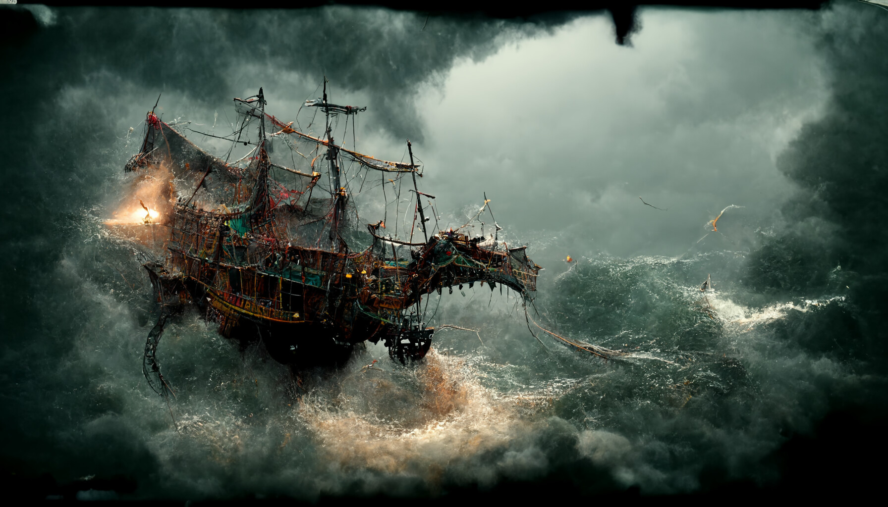 Pirate Ship Battle Wallpapers