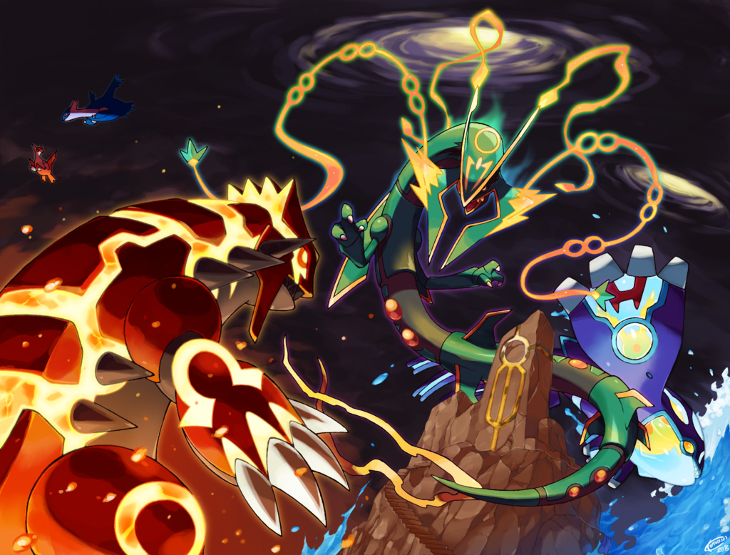 Pokemon Rayquaza Fanart Wallpapers